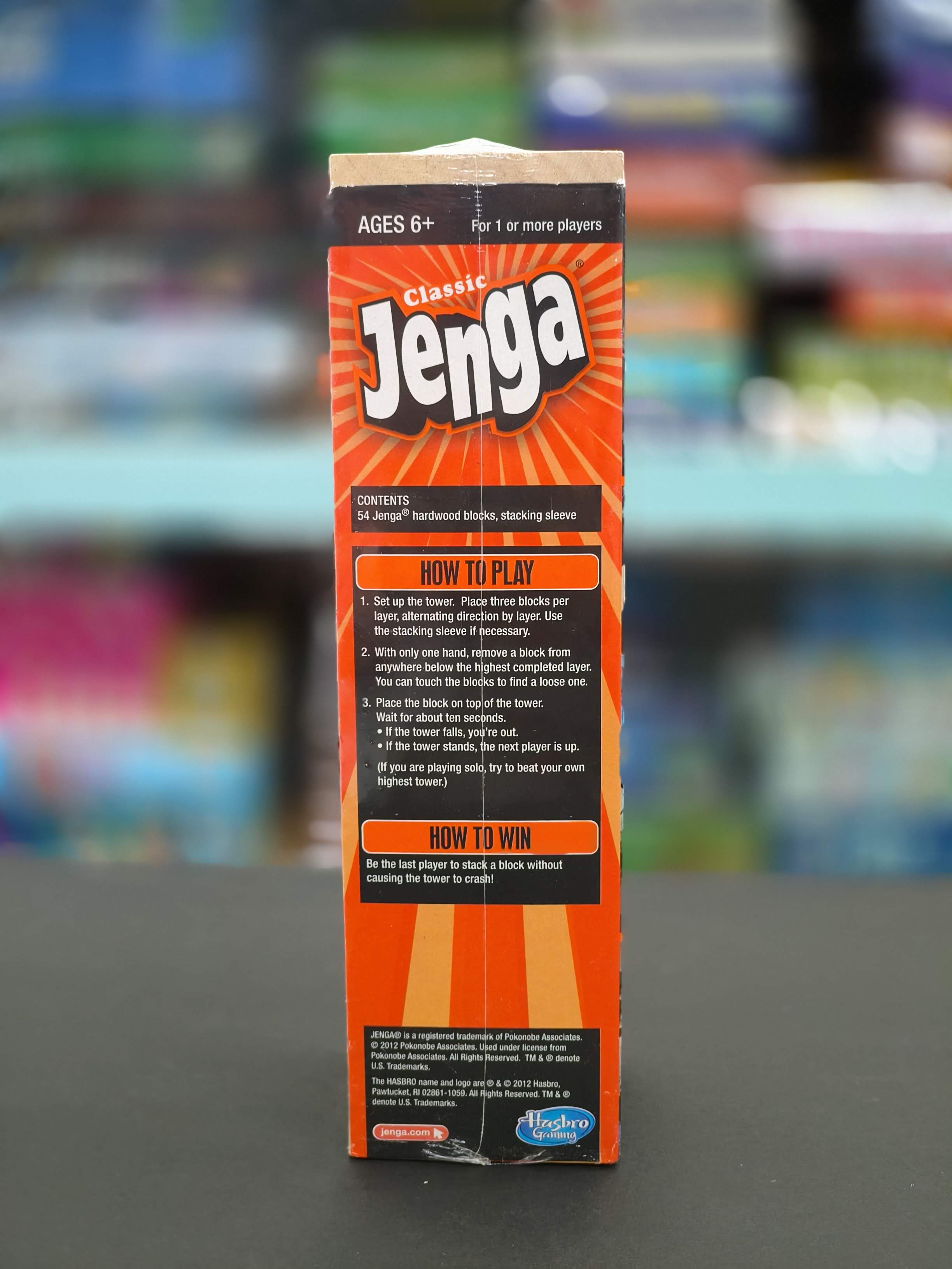 Hasbro Gaming Jenga | Jenga Tube Pack | Original Hardwood Blocks | Stacking Tower Game | Gift Toy | For Kids Ages 6+ - KtoY