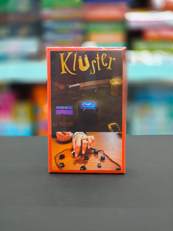 Kluster Magnetic Puzzle Board Game for Kids & Adults | 24 Magnets | Travel Bag & Lanyard | STEM Games For Kids | Age 12+ Years | 2-4 Players | Fun Table Top Game | Portable Strategy Game for Family & Friends