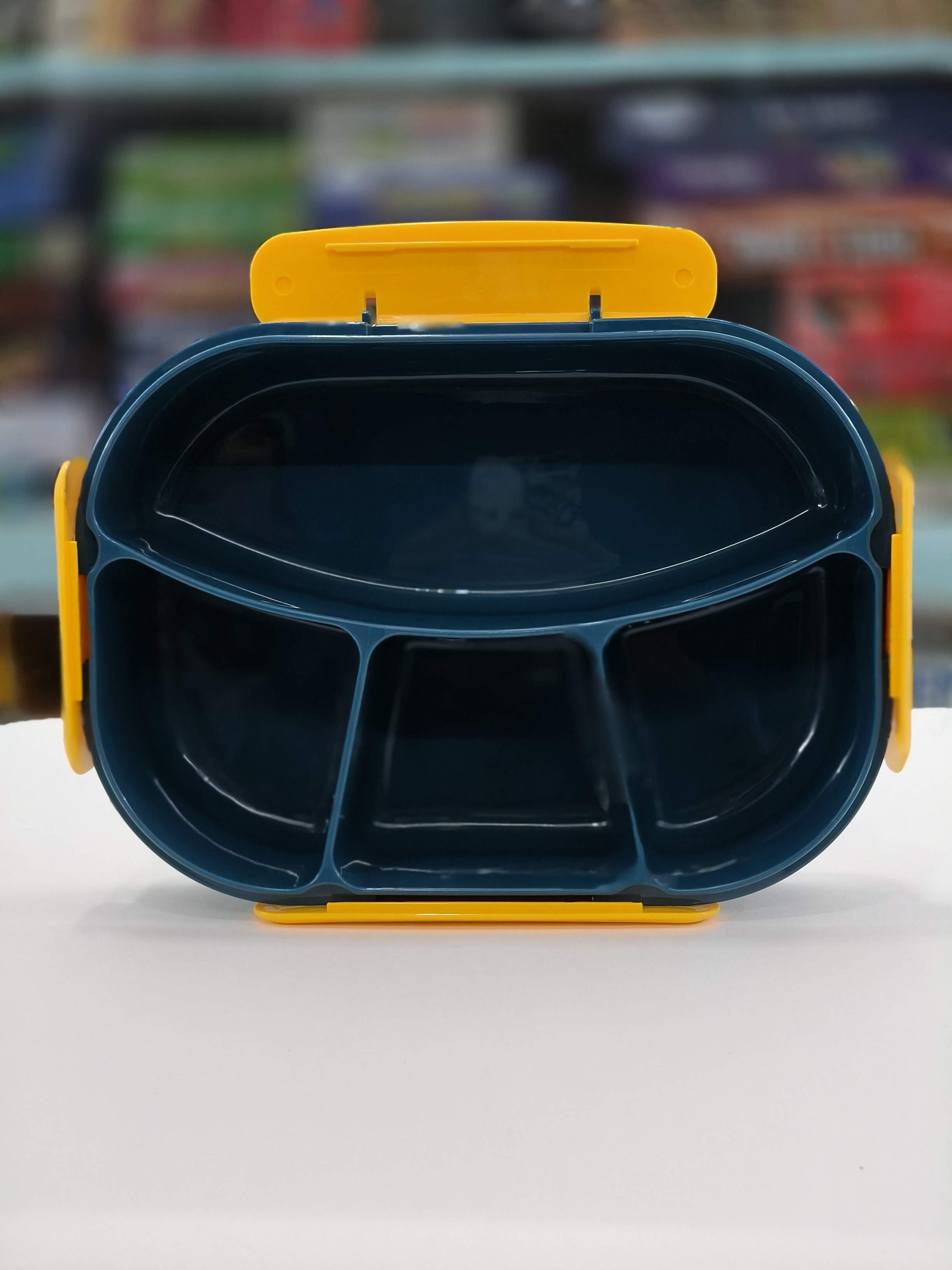 Gibo Large 4 Compartment Lunch Box in Plastic | Tiffin Box | Assorted Colour - KtoY