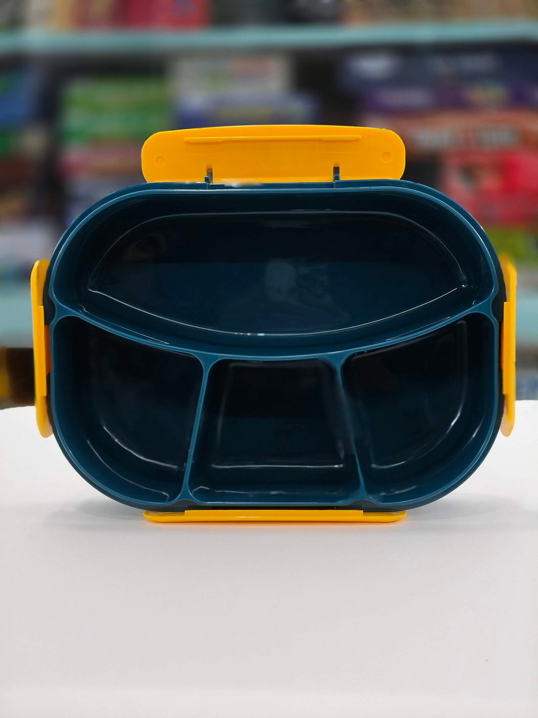 Gibo Large 4 Compartment Lunch Box in Plastic | Tiffin Box | Assorted Colour - KtoY