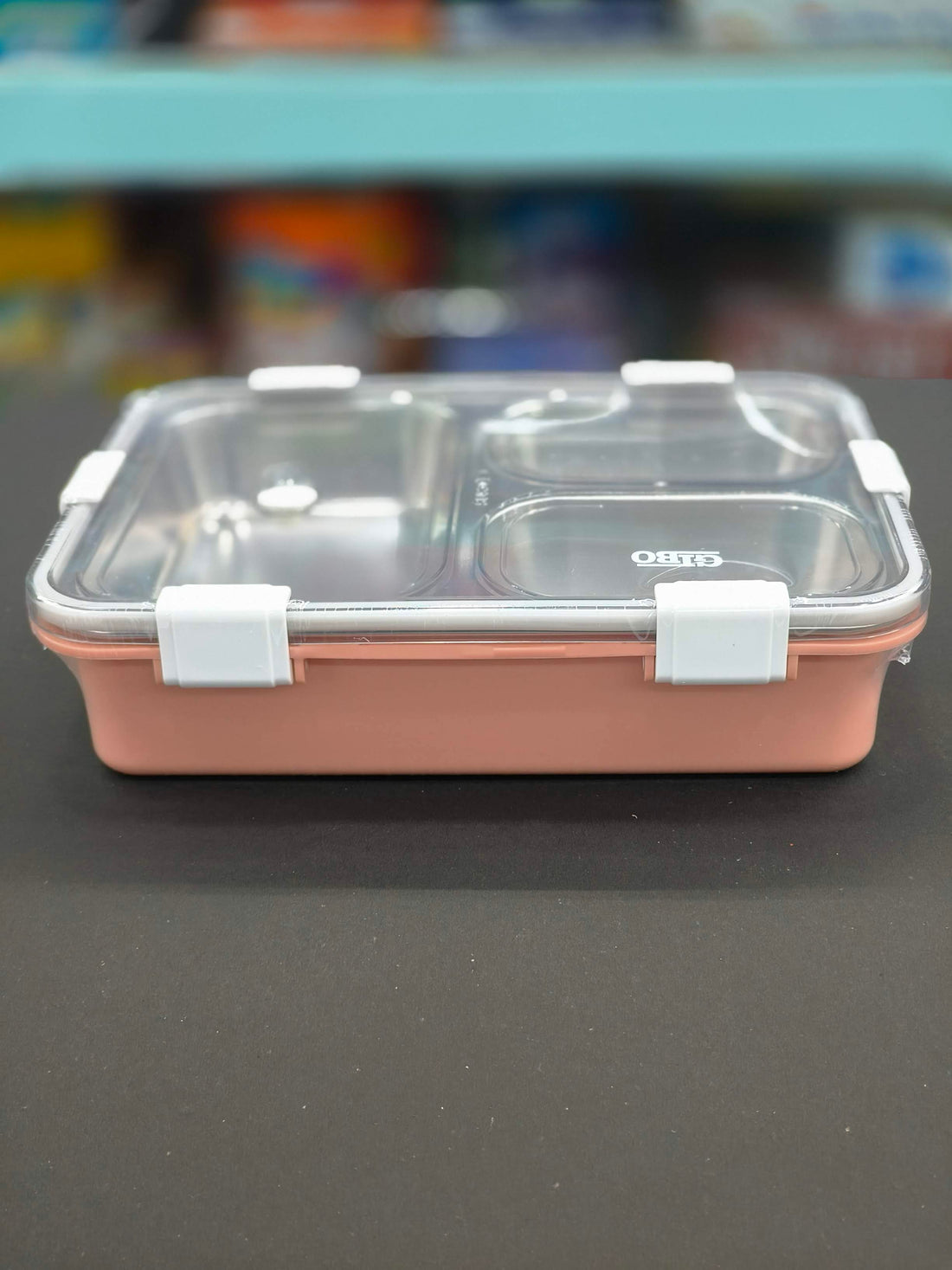 Gibo 3 Compartment Stainless Steel Lunch Box | Lunch Box For School Kids And Adults | Tiffin Box  900ML | Assorted Colours - KtoY