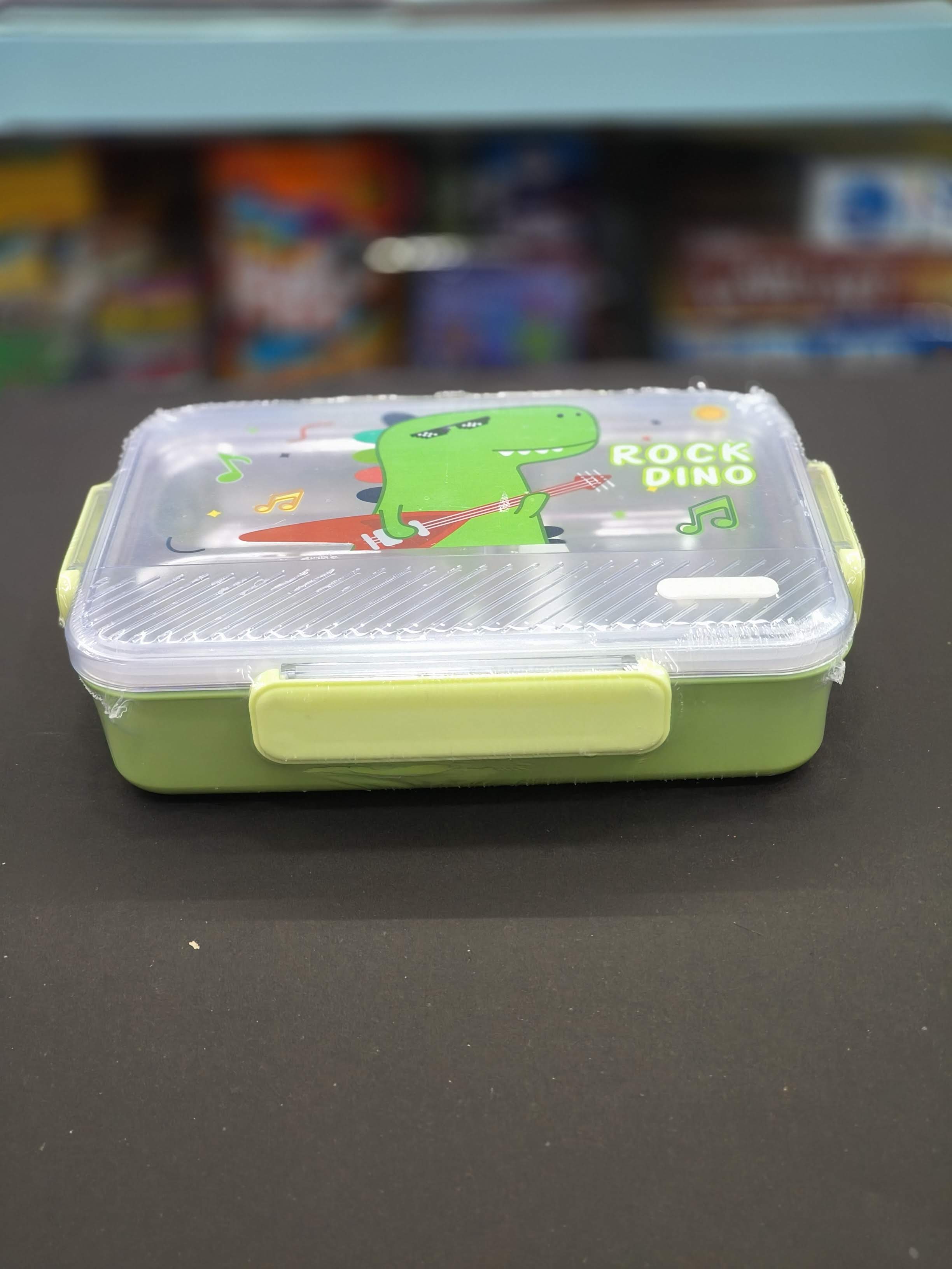 Lunch Box 3 Compartment Leak-Proof Stainless Steel for School | Tiffin Box | Lunch Box for School & Office with a Fork cum Spoon | Assorted colour & design - KtoY