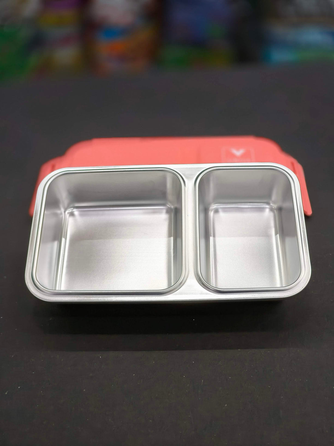 Virtue Homeware Jack & Jill 2 Partition Stainless Steel Lunch Box – 500 ml | Tiffin Box | Assorted Colours - KtoY
