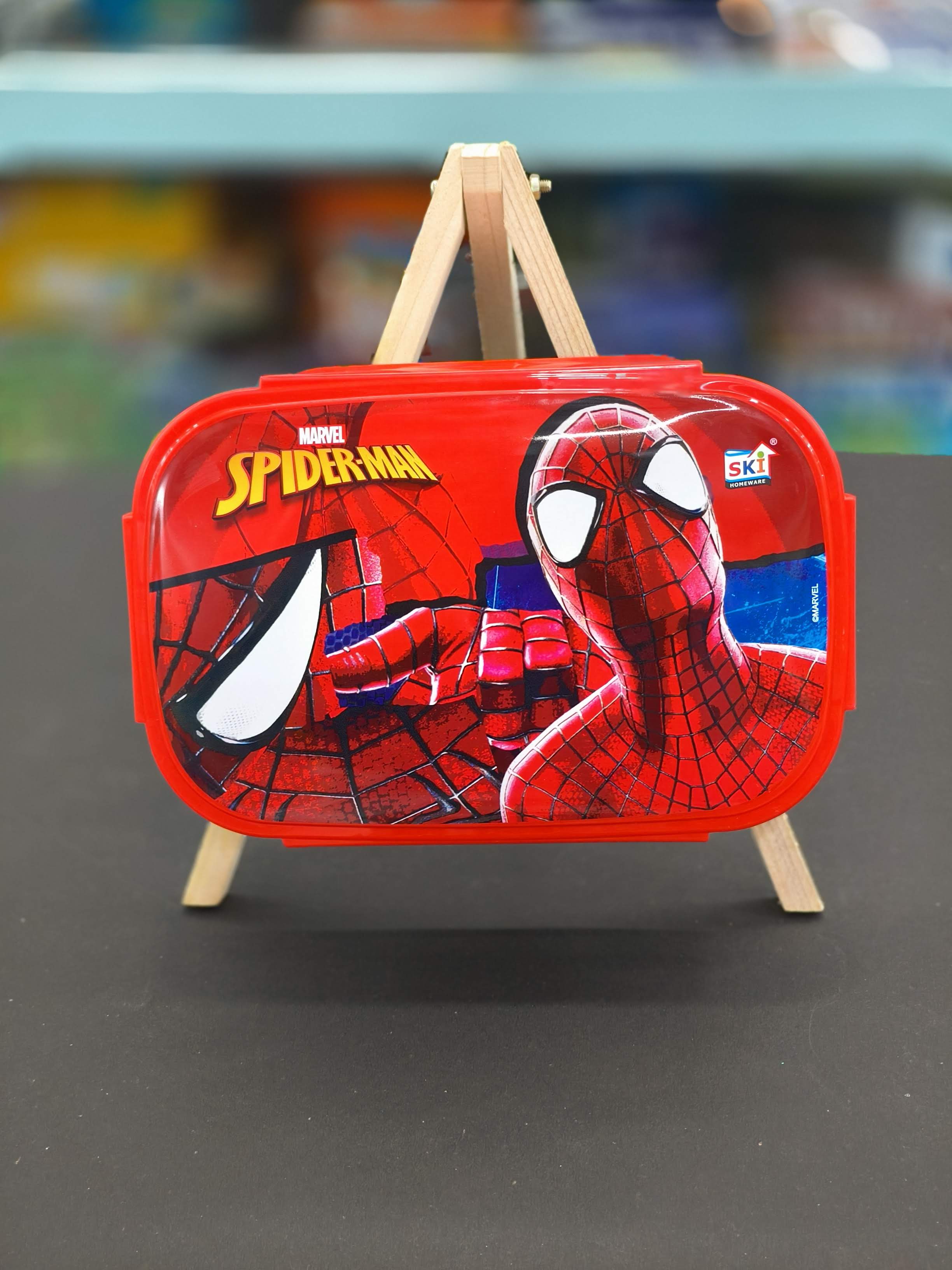 SKi Indigo Stainless Steel Lunch Box | Homeware Stainless Steel Lunch Box | Tiffin Box | with Spoon cum Fork | Sturdy & Easy to Clean | Assorted Design, Colour & Themes - KtoY