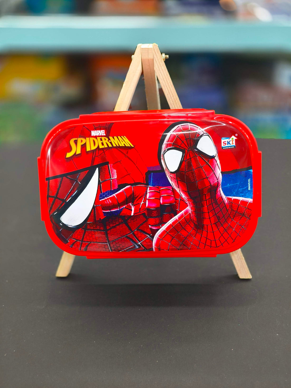 SKi Indigo Stainless Steel Lunch Box | Homeware Stainless Steel Lunch Box | Tiffin Box | with Spoon cum Fork | Sturdy & Easy to Clean | Assorted Design, Colour & Themes - KtoY