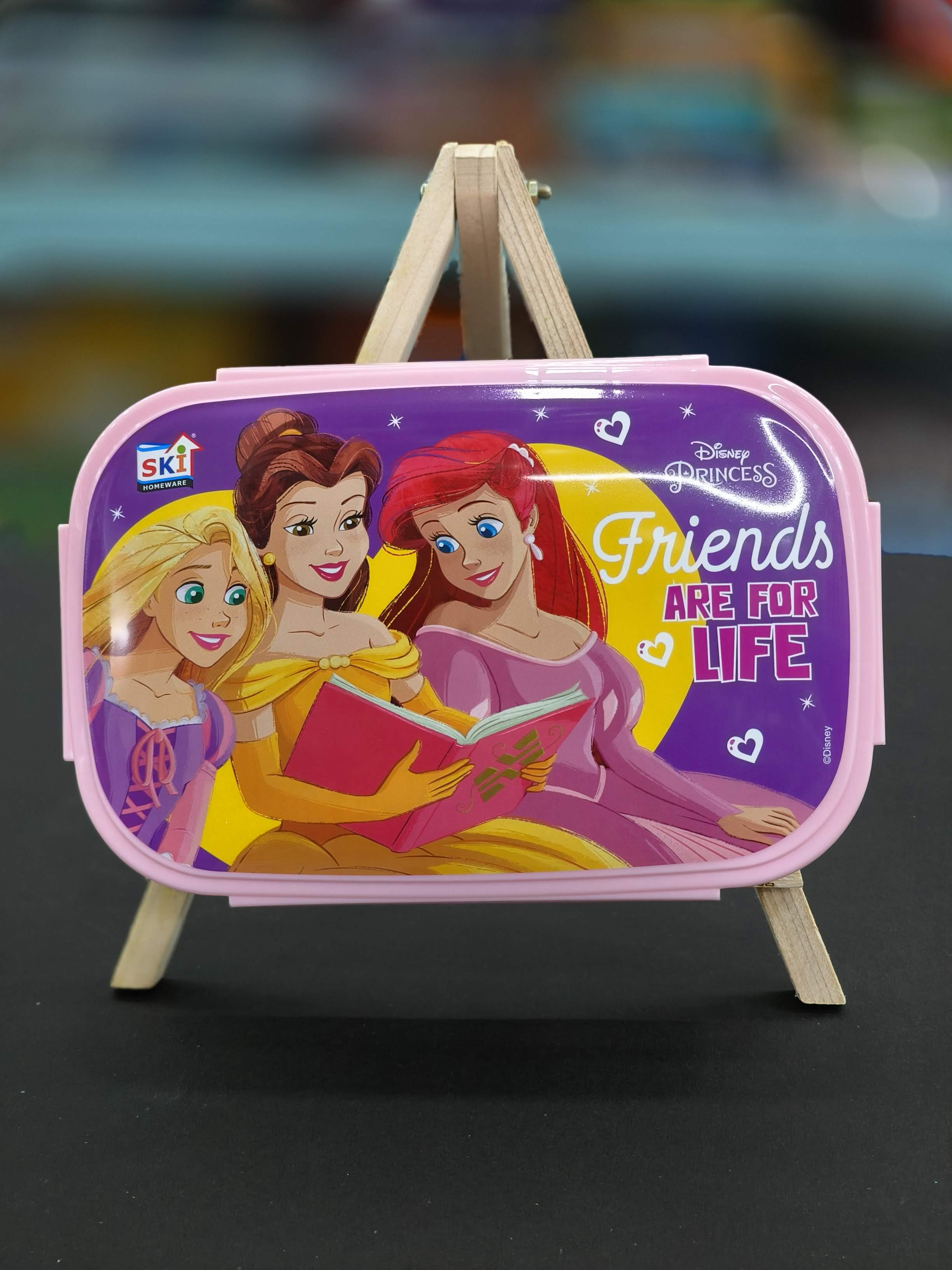 SKi Indigo Stainless Steel Lunch Box | Homeware Stainless Steel Lunch Box | Tiffin Box | with Spoon cum Fork | Sturdy & Easy to Clean | Assorted Design, Colour & Themes - KtoY