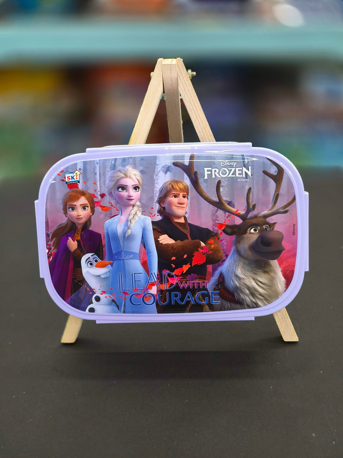 SKi Indigo Stainless Steel Lunch Box | Homeware Stainless Steel Lunch Box | Tiffin Box | with Spoon cum Fork | Sturdy & Easy to Clean | Assorted Design, Colour & Themes - KtoY