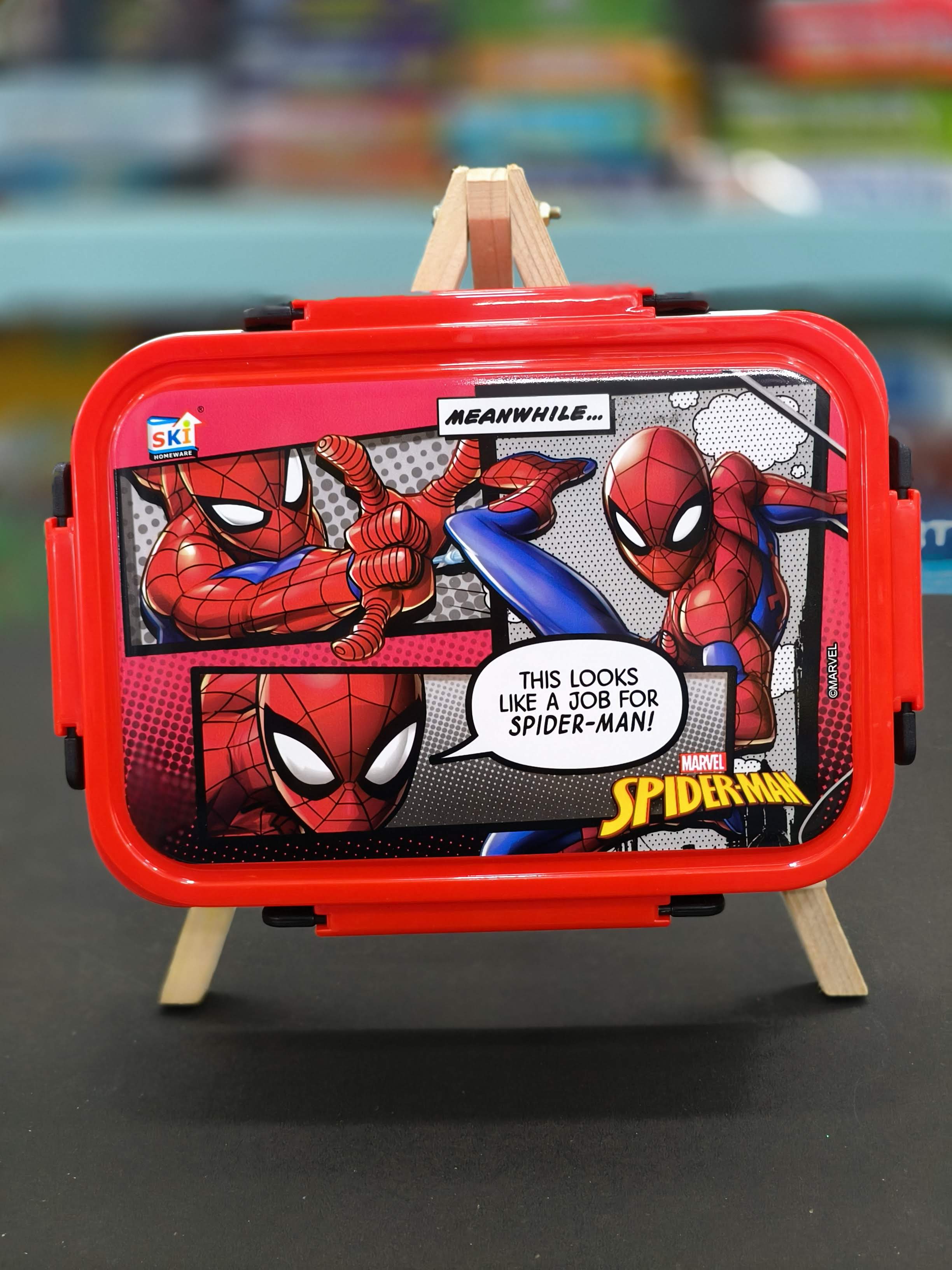 SKi Grub 2 Insulated Lunch Box | Homeware Stainless Steel 2 Compartment Lunch Box | Tiffin Box | Insulated | with Spoon cum Fork | Sturdy & Easy to Clean | Assorted Design, Colour & Themes - KtoY