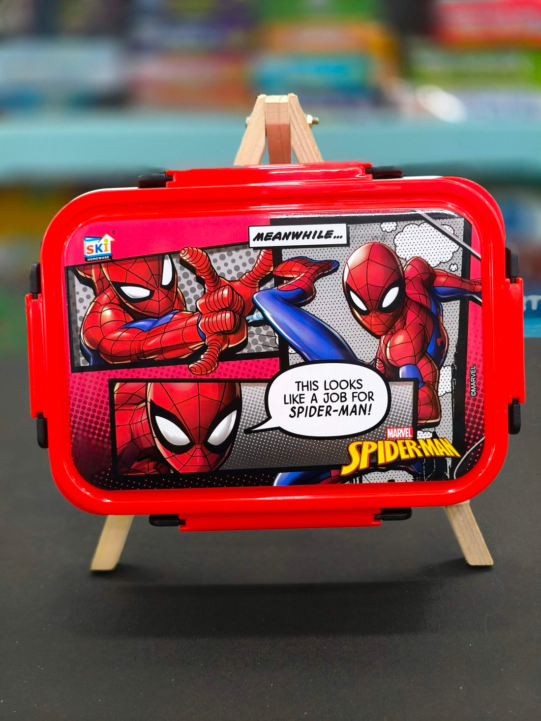 SKi Grub 2 Insulated Lunch Box | Homeware Stainless Steel 2 Compartment Lunch Box | Tiffin Box | Insulated | with Spoon cum Fork | Sturdy & Easy to Clean | Assorted Design, Colour & Themes - KtoY