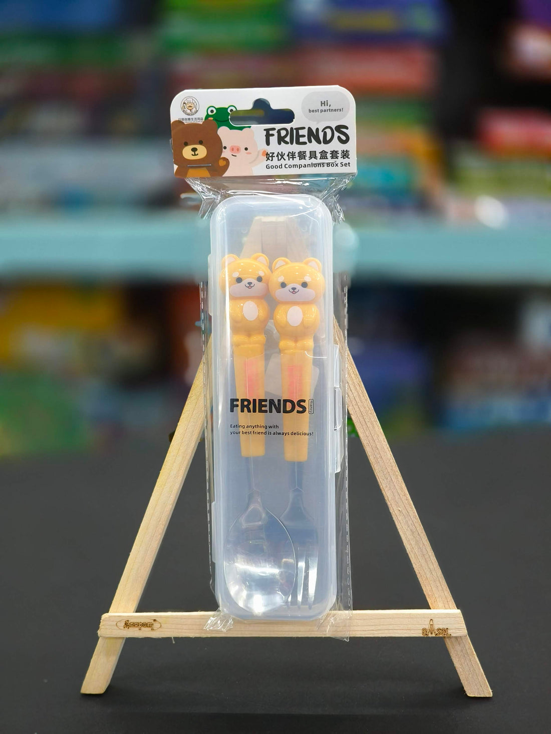 Spoon & Fork Combo Set of 2Pcs | Cute Spoon and Fork with Storage Case | Kids Utensils for Lunch Box | Easy to Clean | Assorted Designs - KtoY
