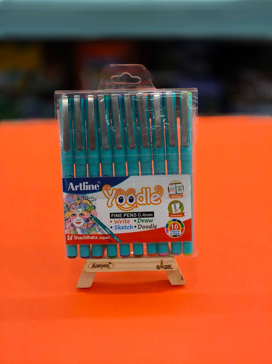 Artline Yoodle Fine Pens 0.4mm Set of 10 Shades | Artline Yoodle Fine Line Pens Pack of 10 Fine Pens | Write, Sketch, Draw & Doodle - KtoY