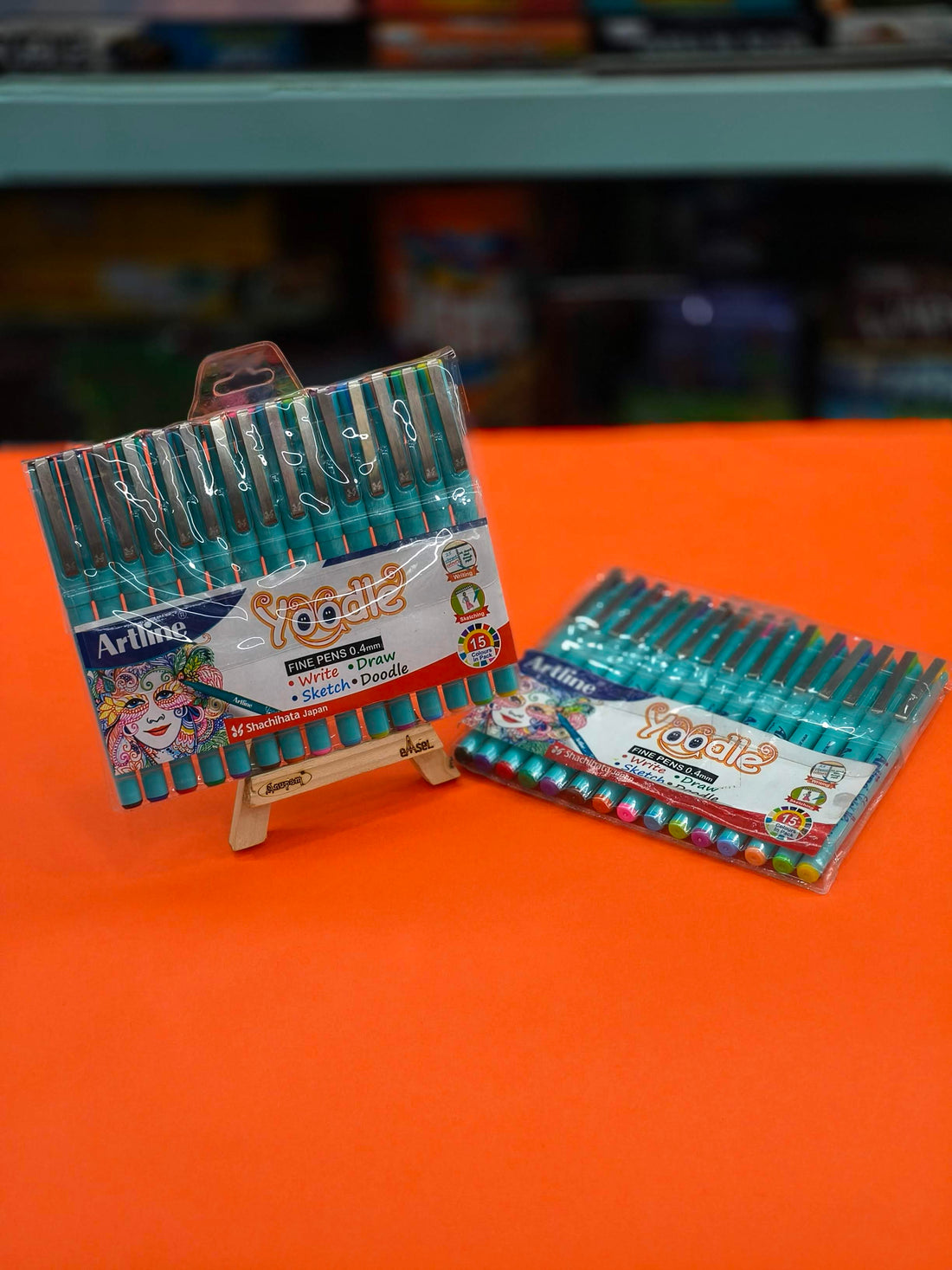 Artline Yoodle Fine Pens 0.4mm Set of 15 Shades | Artline Yoodle Fine Line Pens Pack of 15 Fine Pens | Write, Sketch, Draw & Doodle - KtoY