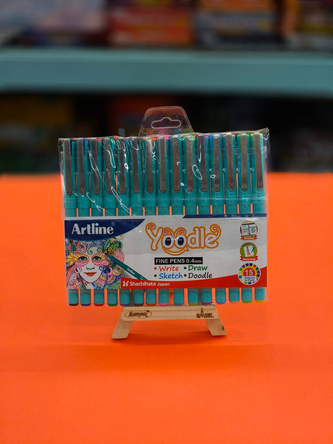 Artline Yoodle Fine Pens 0.4mm Set of 15 Shades | Artline Yoodle Fine Line Pens Pack of 15 Fine Pens | Write, Sketch, Draw & Doodle - KtoY