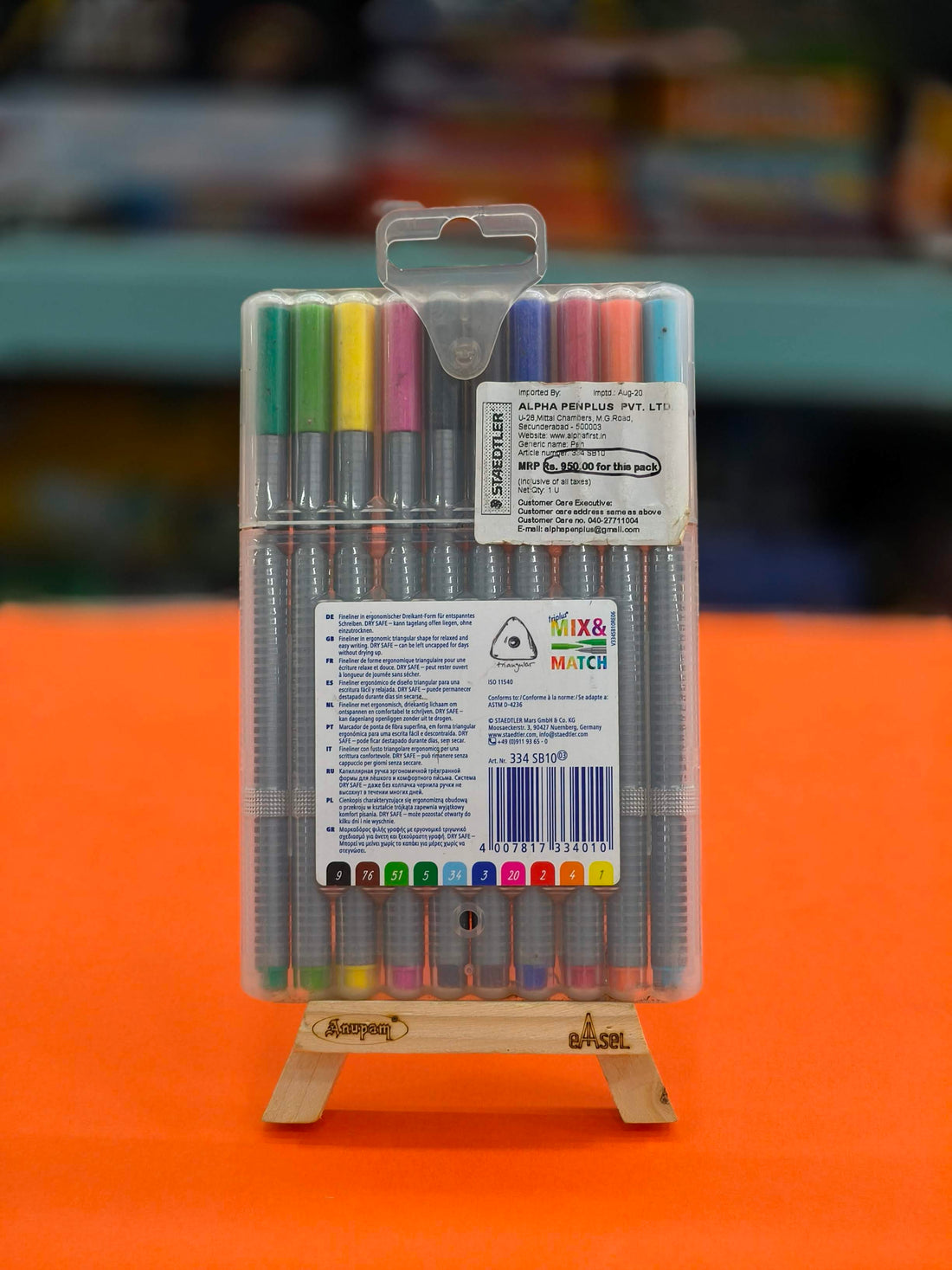 Staedtler Triplus Fineliner Tip 0.3 mm Multicolour Pen - Pack of 10 (Multicolor) - KtoY