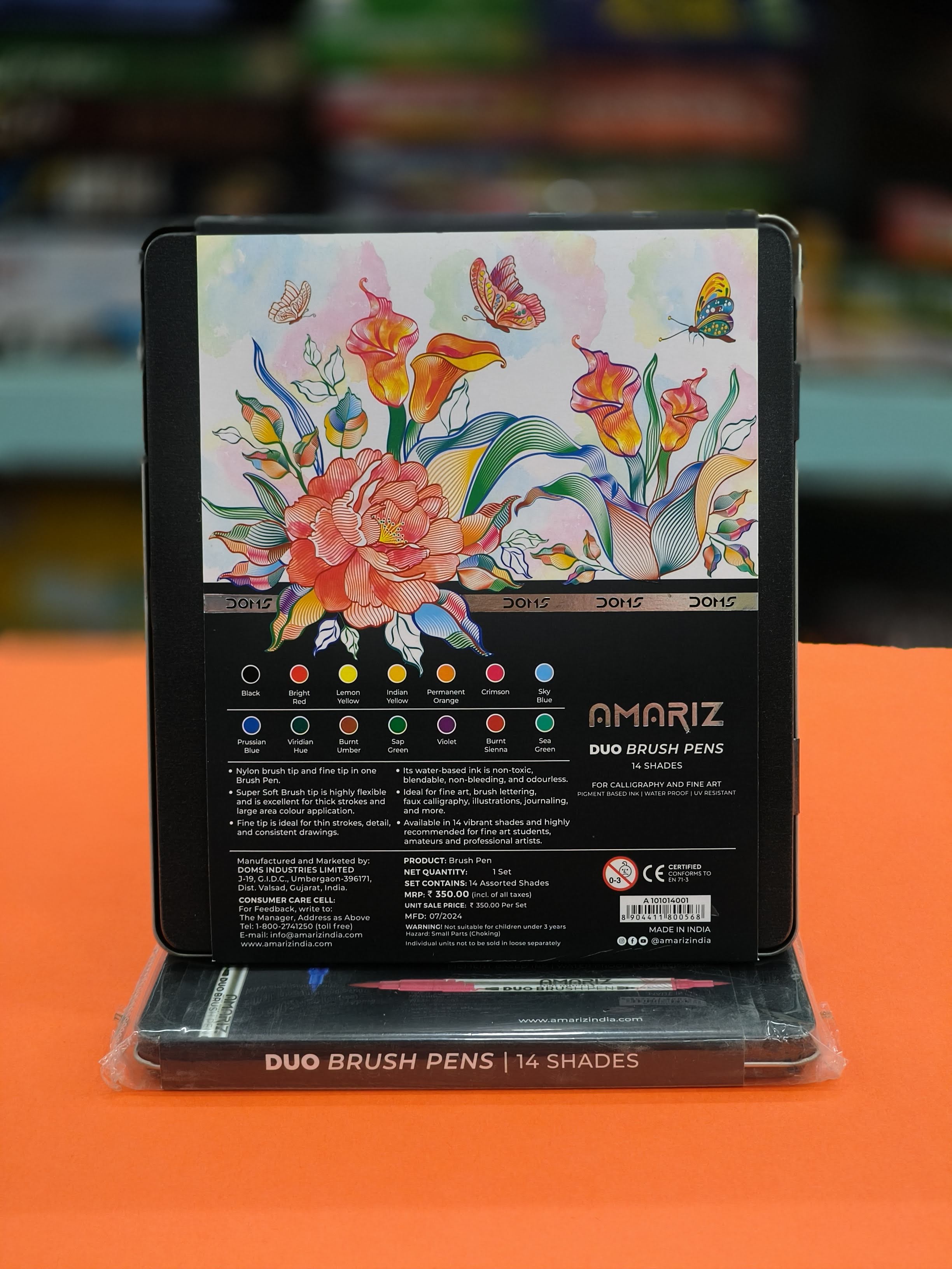 Aamariz Duo Brush Pen 14 shades | New Brush Pens for Kids | DOMS Brush Pens - KtoY