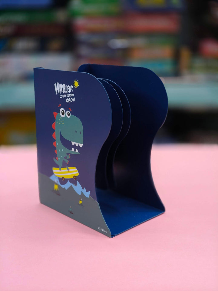 Metal Book Rack | Metal Book Shelf | Adjustable Book Stand | Metal Semi-Open Book Shelf | Assorted Colour & Designs