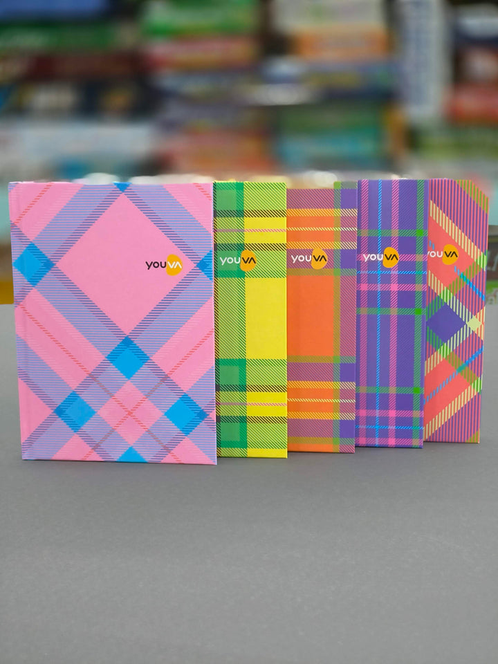 Navneet Youva | Case Bound Office Note Book Journal, Easy to Carry | Note Down Your Important Information | A6 Size - 10.5 cm x14.8 cm | Single Line | 160 Pages| Pack of 5 Diaries - KtoY