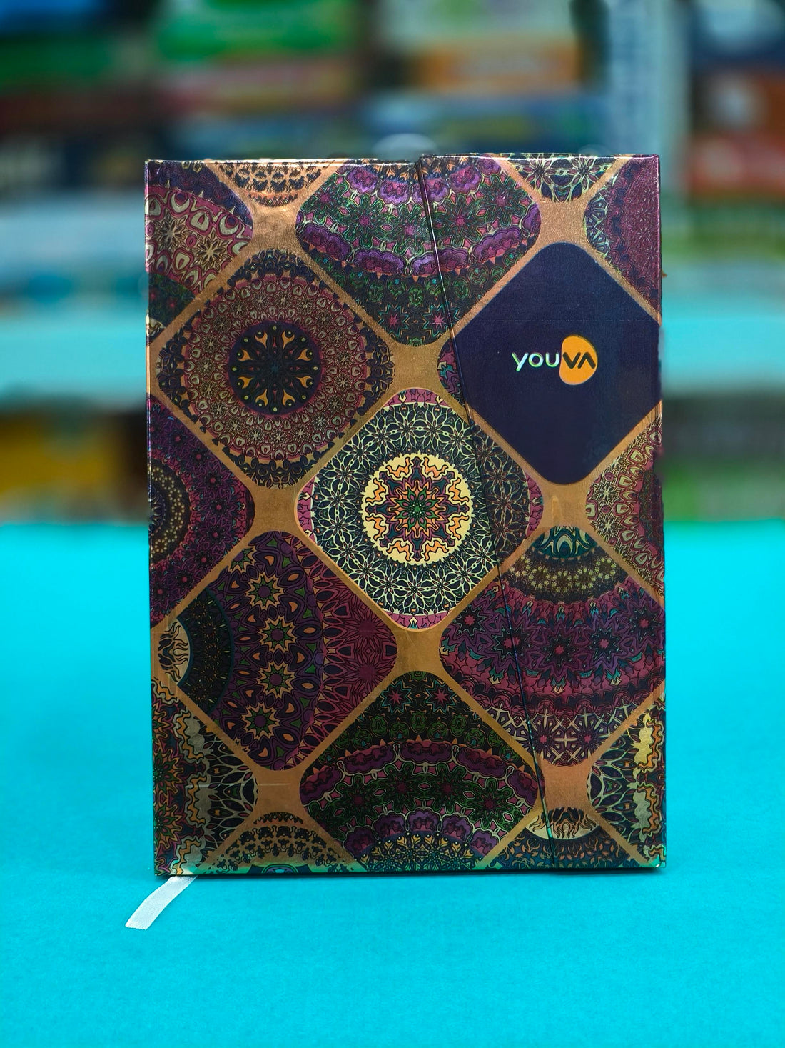 Navneet Youva | Metallica Design with Magnetic Case Bound Notebook | A5 Size - 14.8 x 21 CM | Single Line | 192 Pages | Assorted Design (pack of 2) - KtoY