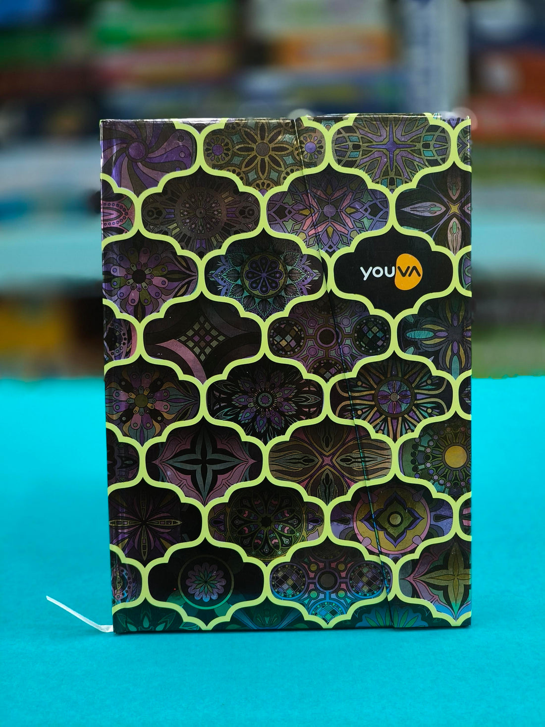 Navneet Youva | Metallica Design with Magnetic Case Bound Notebook | A5 Size - 14.8 x 21 CM | Single Line | 192 Pages | Assorted Design (pack of 2) - KtoY