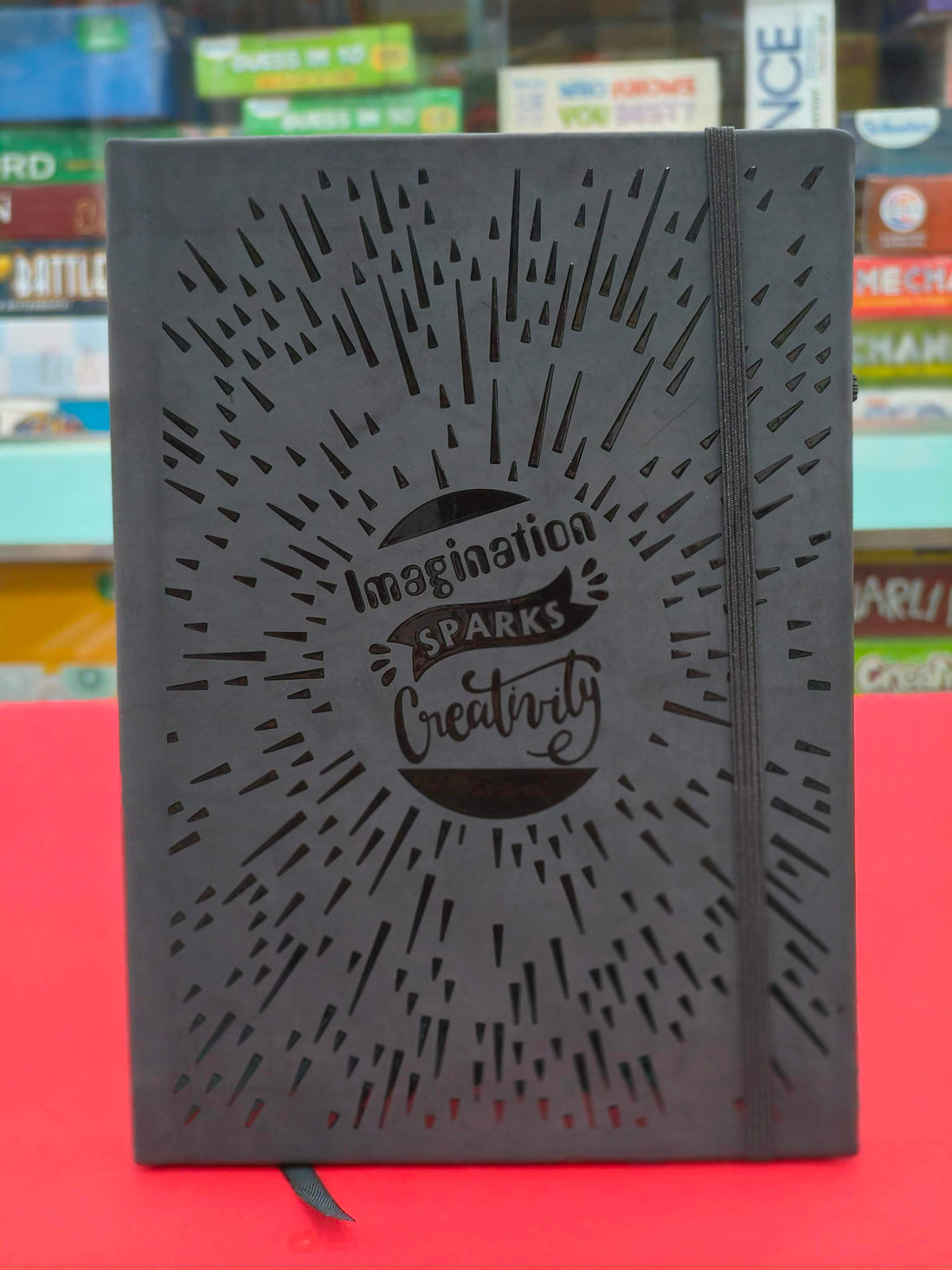 Navneet Youva | Black Pearl Case Bound Note Books for Executives | CBNB with Pen Holder and an Elastic Band| A4 size - 14.8 x 21 cm | Single Line | 240 Pages | Pack of 1 - KtoY