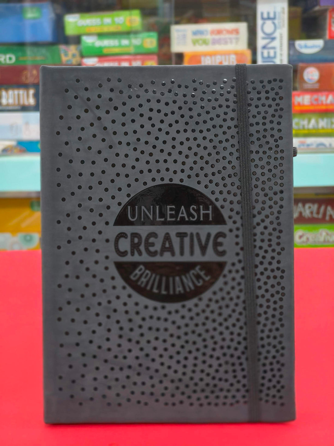 Navneet Youva | Black Pearl Case Bound Note Books for Executives | CBNB with Pen Holder and an Elastic Band| A4 size - 14.8 x 21 cm | Single Line | 240 Pages | Pack of 1 - KtoY