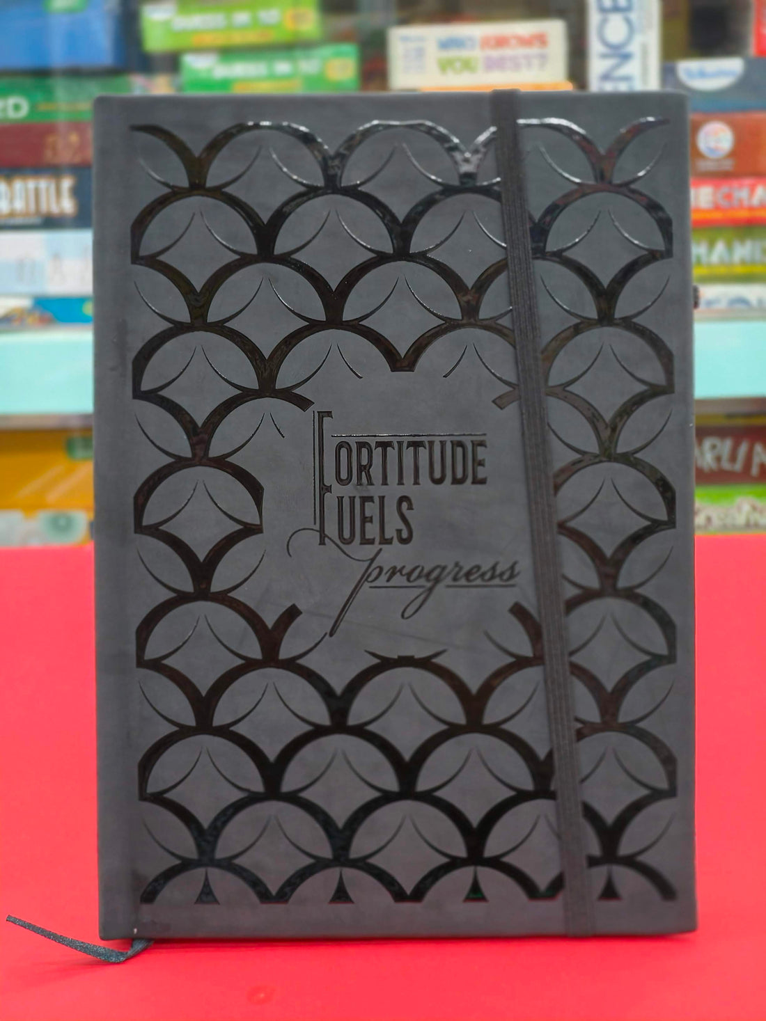 Navneet Youva | Black Pearl Case Bound Note Books for Executives | CBNB with Pen Holder and an Elastic Band| A4 size - 14.8 x 21 cm | Single Line | 240 Pages | Pack of 1 - KtoY