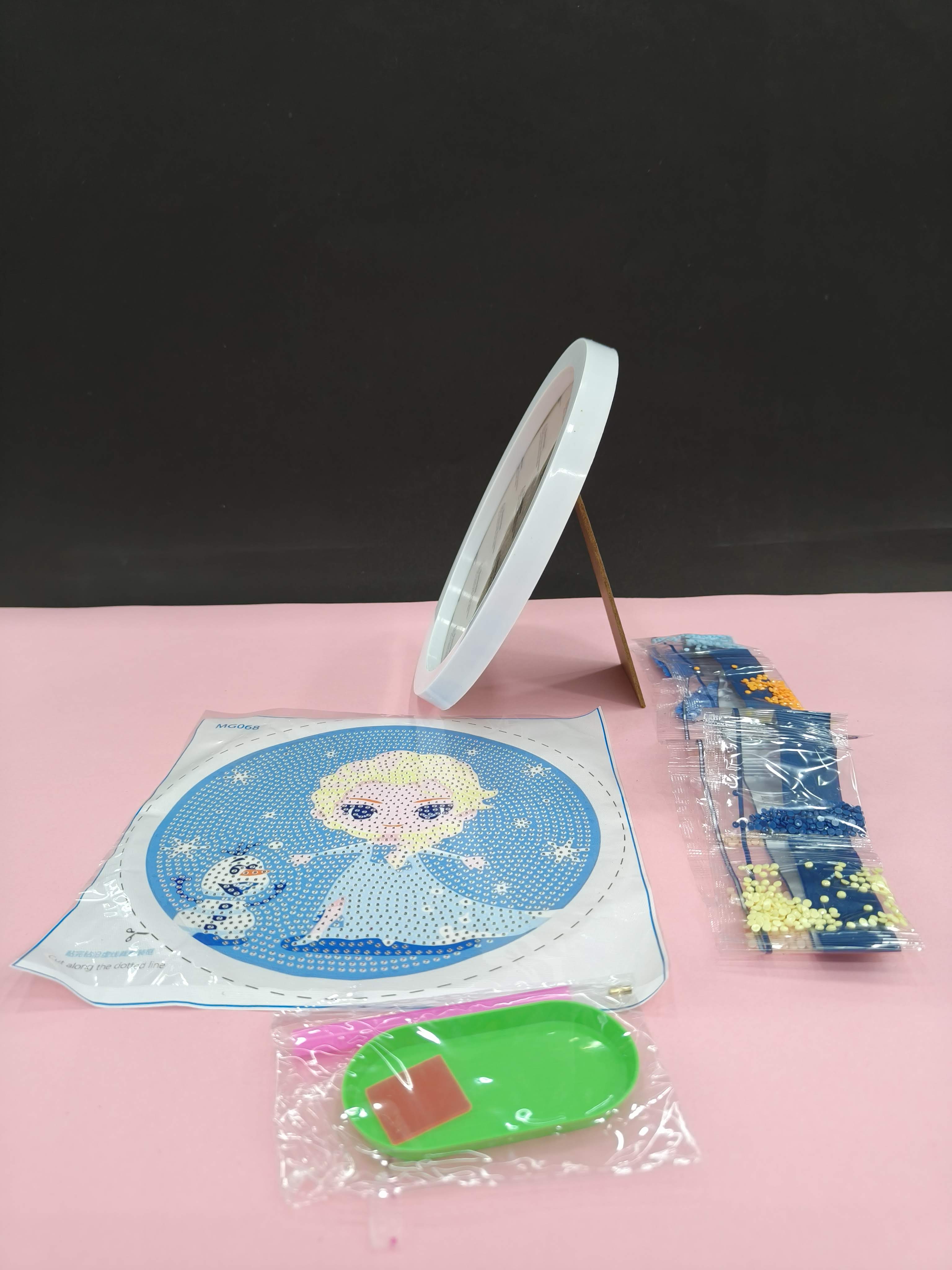 DIY Diamond Art Painting Kit for Kids with Frame | Cute Cartoon Diamond Painting Art Kit for Kids | Painting by Number Kits | DIY Diamond Painting | Therapeutic Art Activity - KtoY