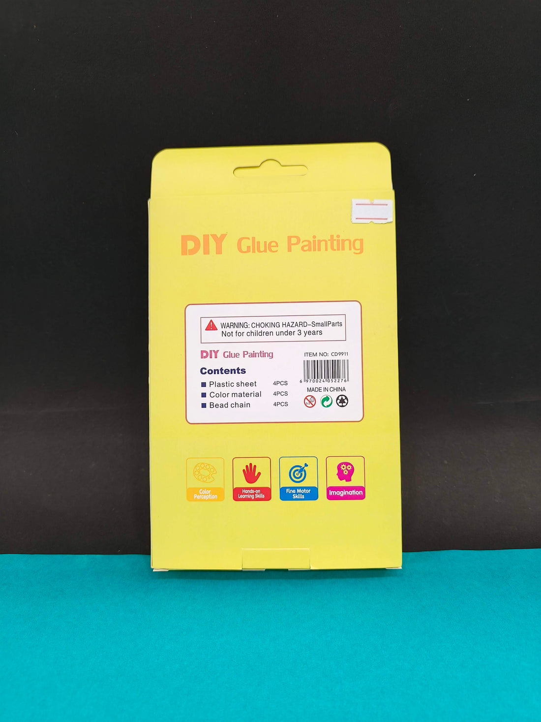 DIY Soft Glue Painting Craft Kits | Crystal Paint Arts and Crafts Set with Crystal Pendant and Chains | Keychain Pendant Making Kit for Girls & Boys (Pack of 1) - KtoY