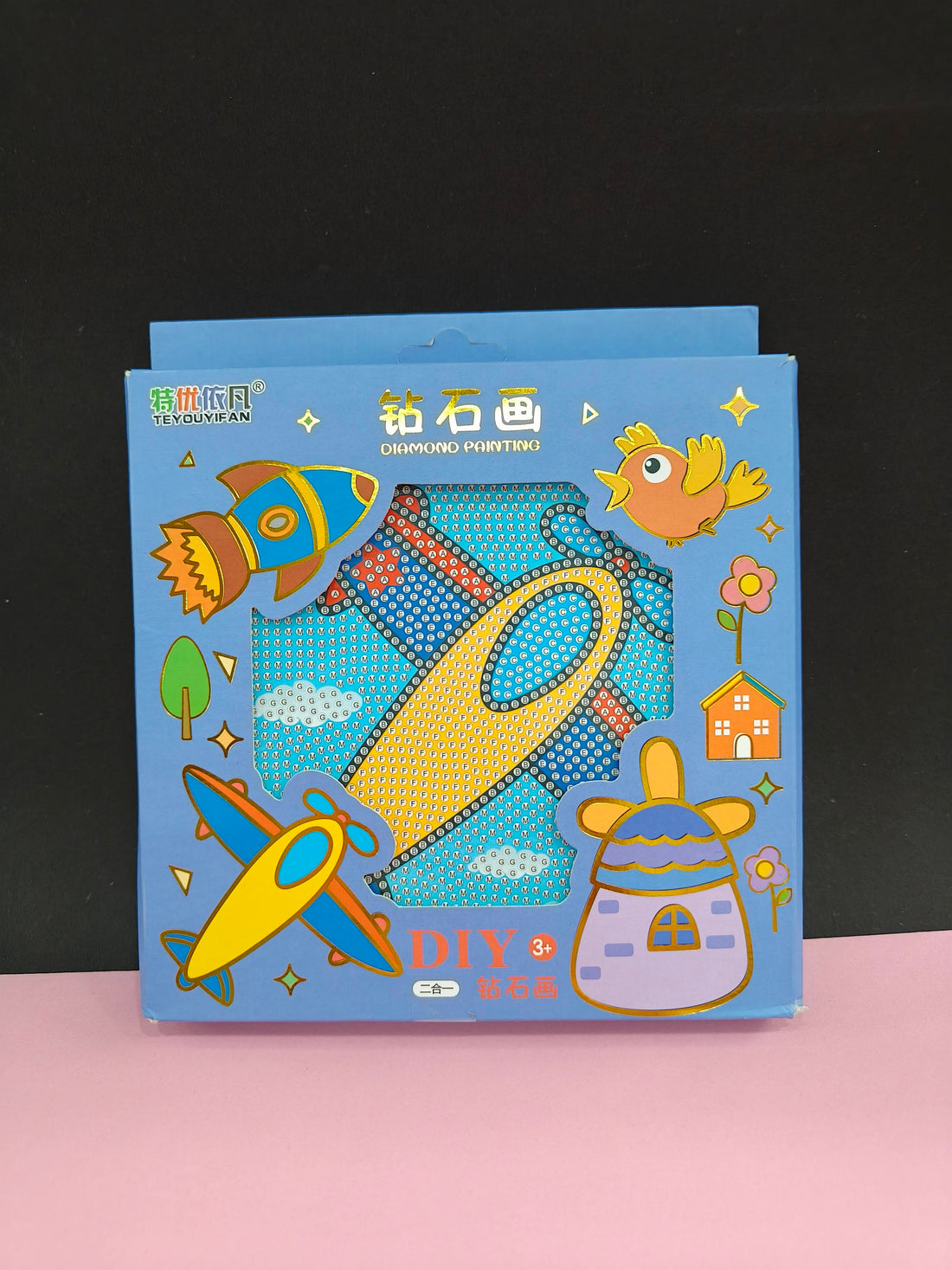 Diamond Painting Kits Frame Diamond Arts and Crafts for Kids | Art and Craft Kit for Age 6-12 | Best Gift for Kids Craft Kit | Multi Design | Therapeutic Art Activity - KtoY