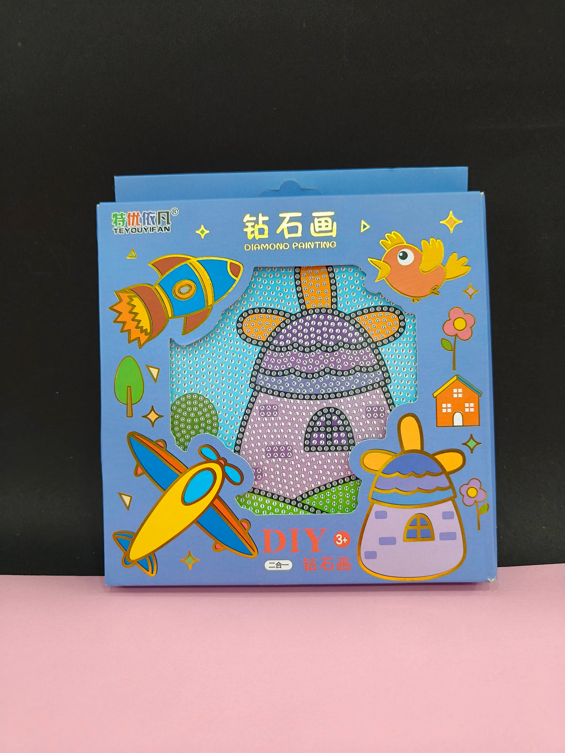 Diamond Painting Kits Frame Diamond Arts and Crafts for Kids | Art and Craft Kit for Age 6-12 | Best Gift for Kids Craft Kit | Multi Design | Therapeutic Art Activity - KtoY