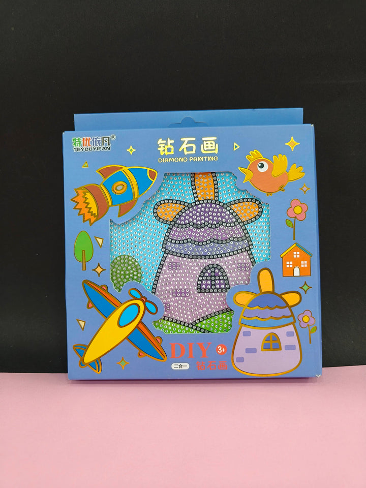 Diamond Painting Kits Frame Diamond Arts and Crafts for Kids | Art and Craft Kit for Age 6-12 | Best Gift for Kids Craft Kit | Multi Design | Therapeutic Art Activity