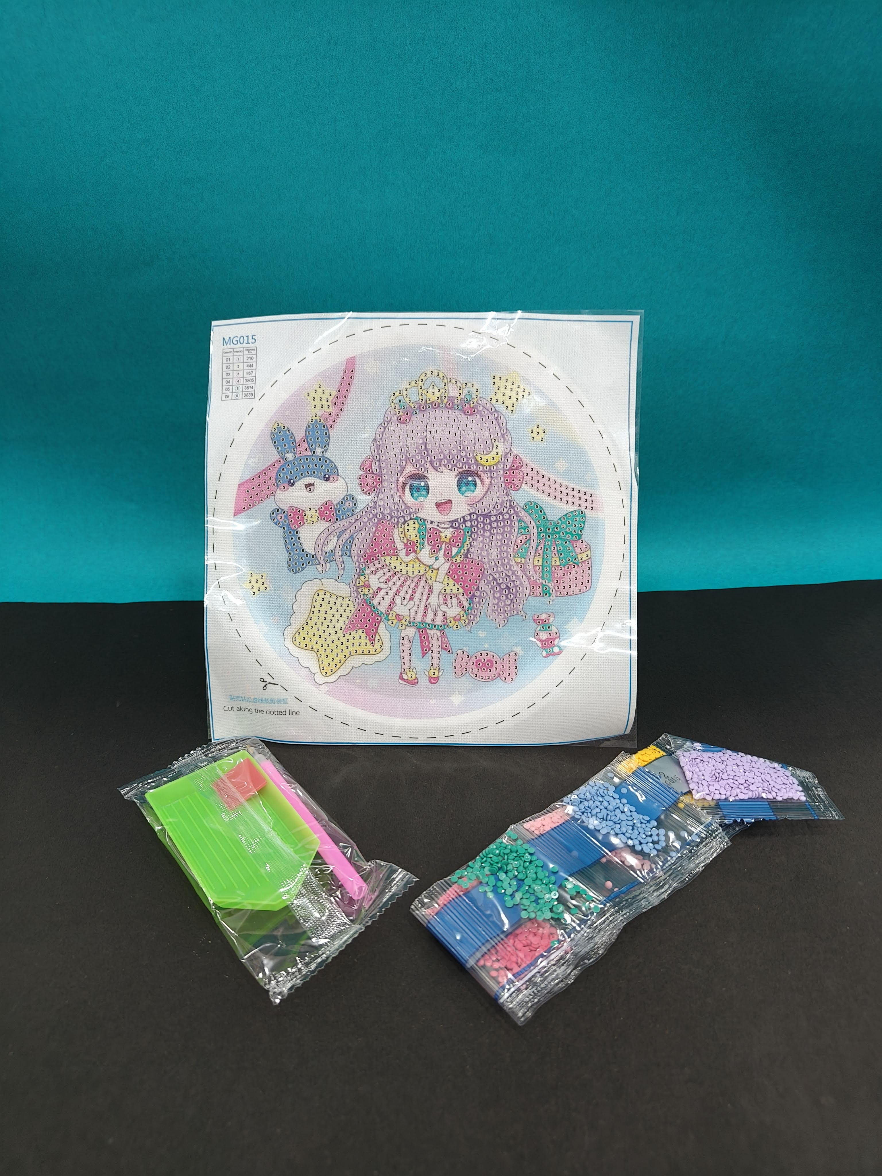 DIY Diamond Art Painting Kit for Kids with Frame | Cute Cartoon Diamond Painting Art Kit for Kids | Painting by Number Kits | DIY Diamond Painting | Therapeutic Art Activity - KtoY