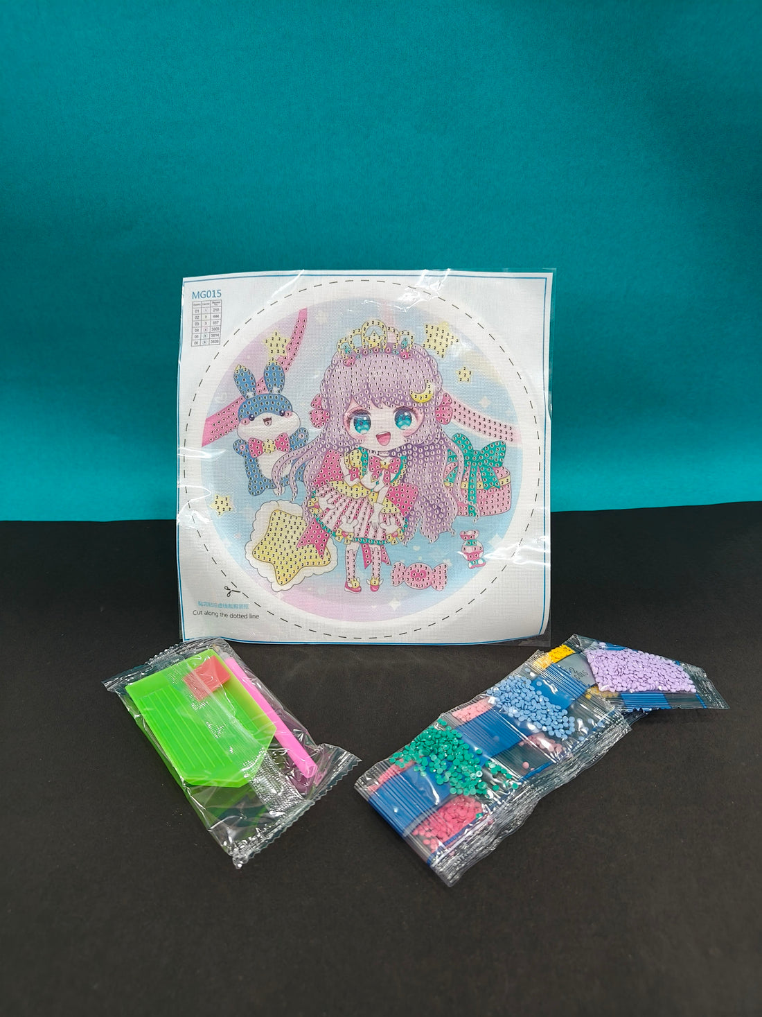 DIY Diamond Art Painting Kit for Kids with Frame | Cute Cartoon Diamond Painting Art Kit for Kids | Painting by Number Kits | DIY Diamond Painting | Therapeutic Art Activity - KtoY