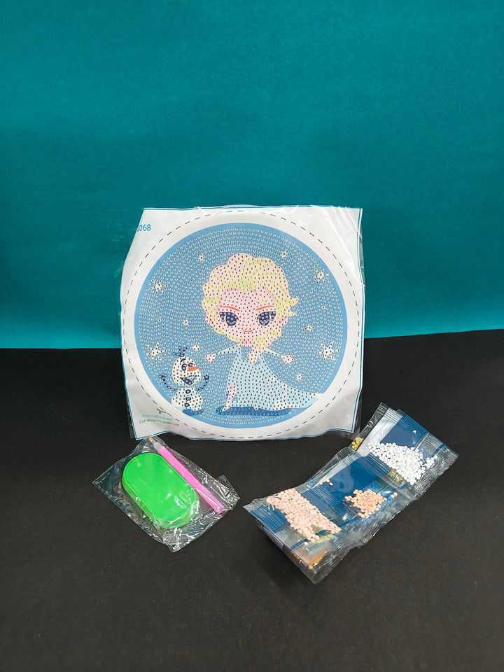 DIY Diamond Art Painting Kit for Kids with Frame | Cute Cartoon Diamond Painting Art Kit for Kids | Painting by Number Kits | DIY Diamond Painting | Therapeutic Art Activity