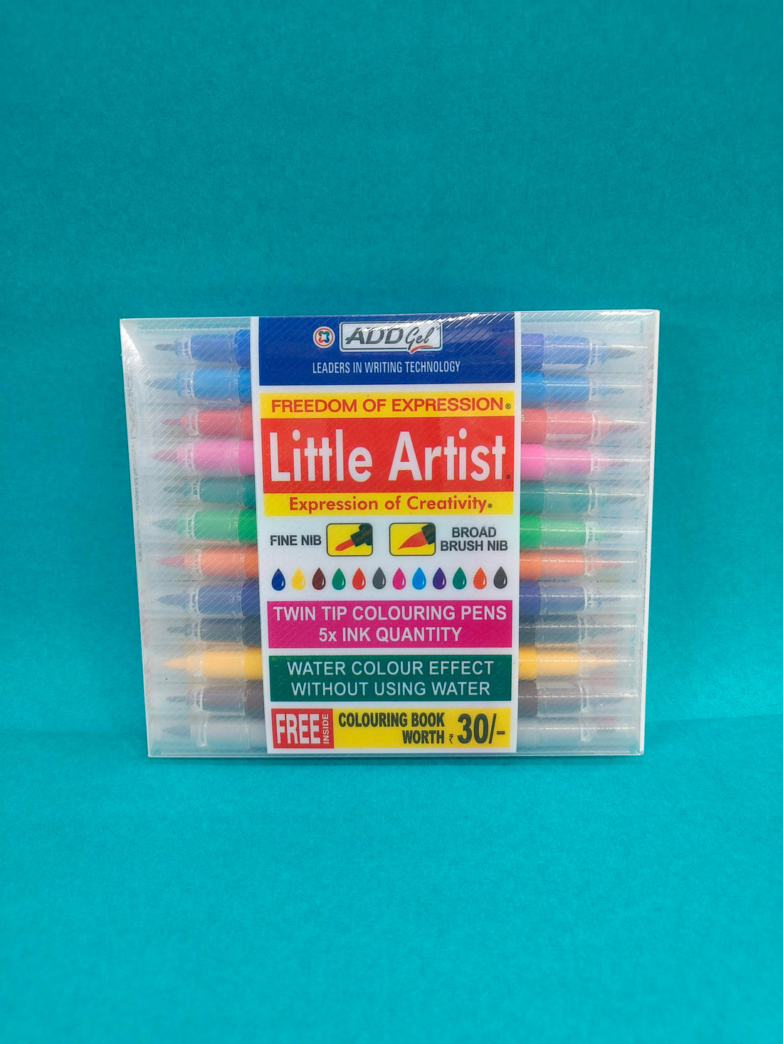 Add Gel Little Artist Colouring Pen - Twin Tip Colouring Pens | 12 Pen Set - KtoY