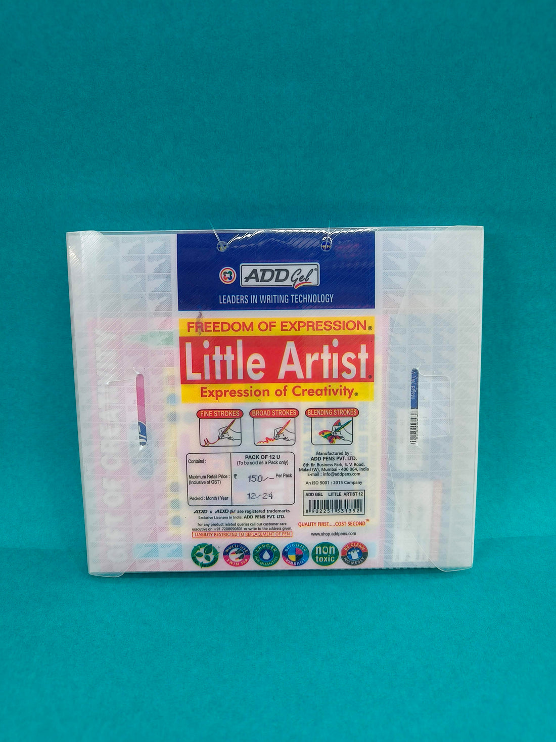 Add Gel Little Artist Colouring Pen - Twin Tip Colouring Pens | 12 Pen Set - KtoY