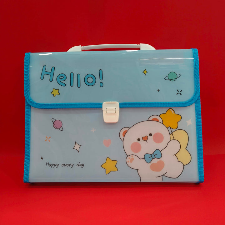 13 Slots File Folder for Kids | Paper Organizer | Documents Organizer | Document Bag | A4 Paper Folder | Brief Case Folder | Stylish File Folder