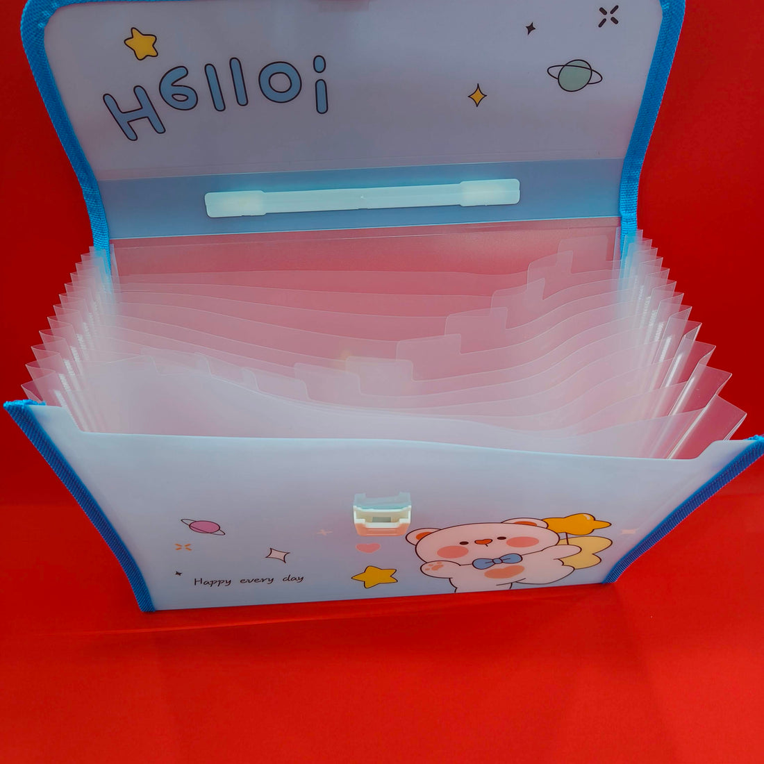 13 Slots File Folder for Kids | Paper Organizer | Documents Organizer | Document Bag | A4 Paper Folder | Brief Case Folder | Stylish File Folder - KtoY