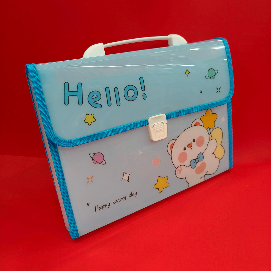 13 Slots File Folder for Kids | Paper Organizer | Documents Organizer | Document Bag | A4 Paper Folder | Brief Case Folder | Stylish File Folder - KtoY