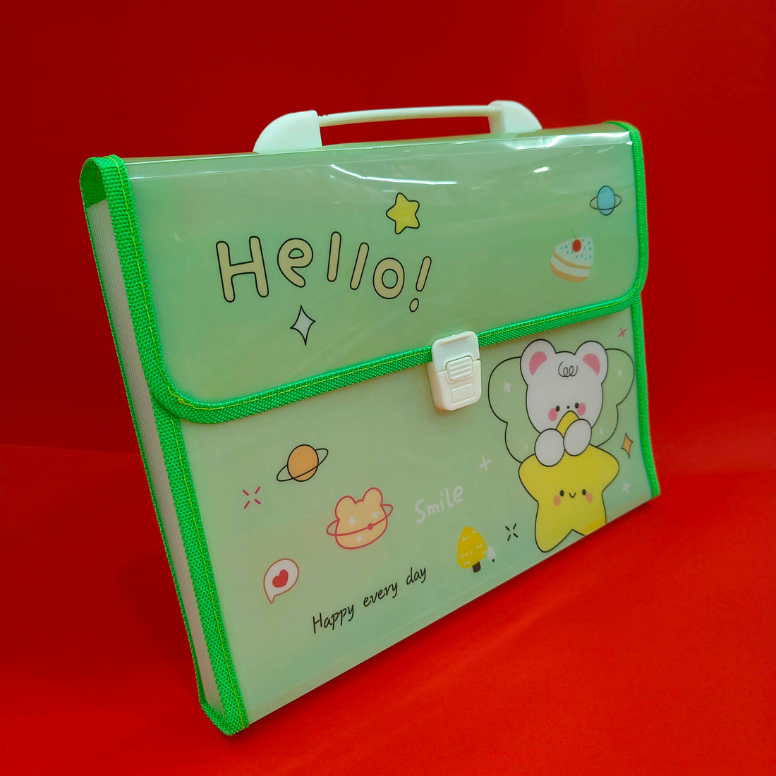 13 Slots File Folder for Kids | Paper Organizer | Documents Organizer | Document Bag | A4 Paper Folder | Brief Case Folder | Stylish File Folder - KtoY