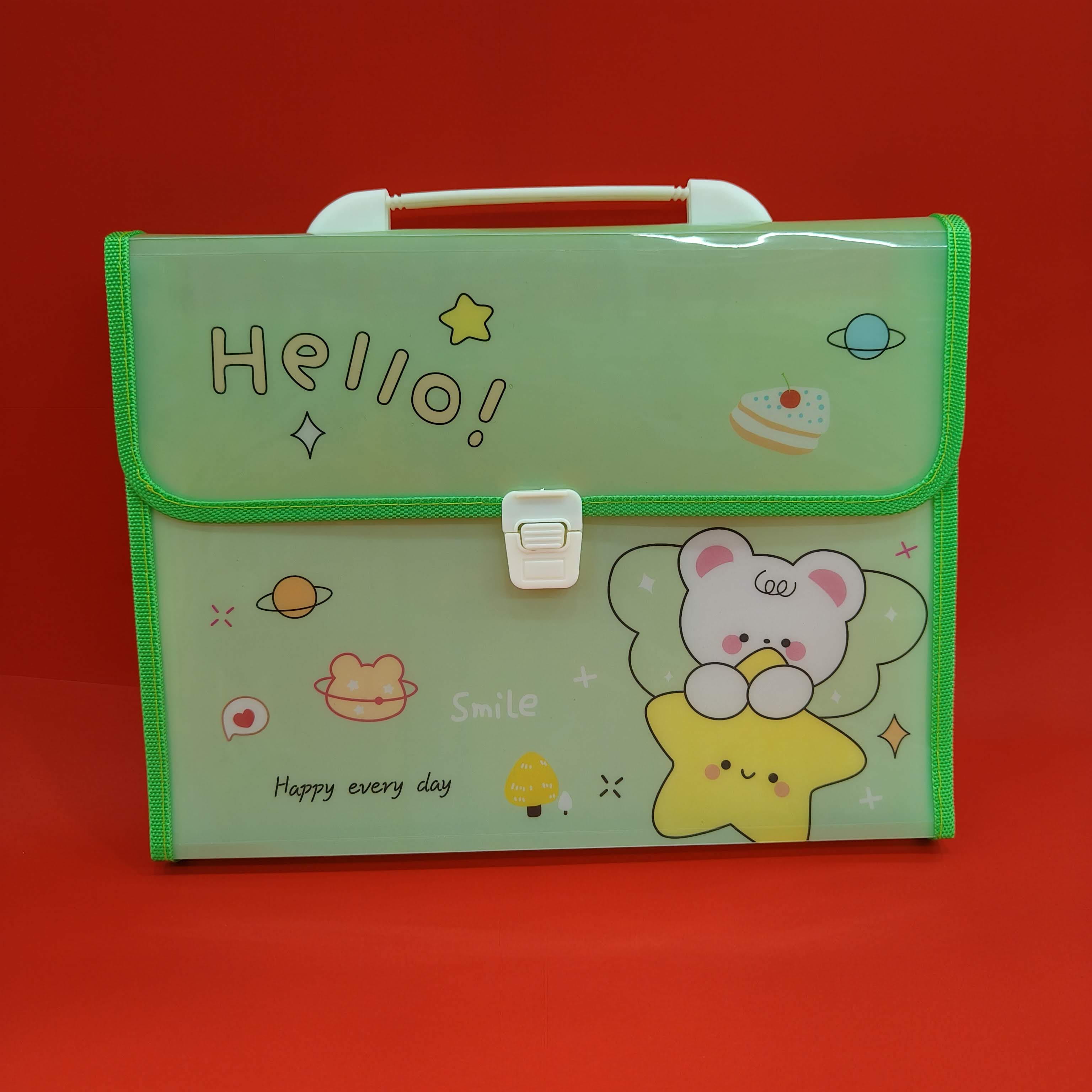 13 Slots File Folder for Kids | Paper Organizer | Documents Organizer | Document Bag | A4 Paper Folder | Brief Case Folder | Stylish File Folder - KtoY