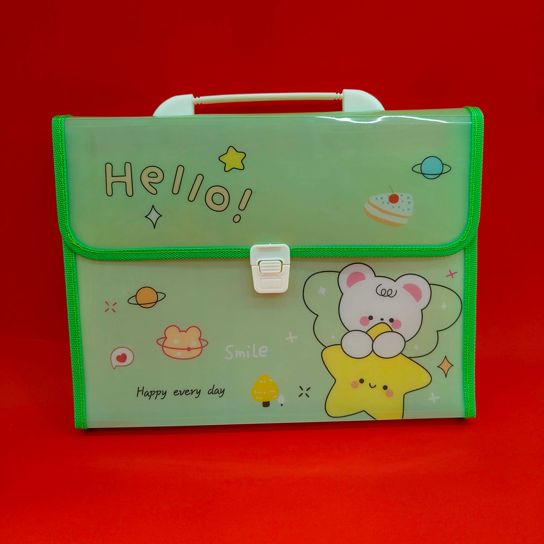 13 Slots File Folder for Kids | Paper Organizer | Documents Organizer | Document Bag | A4 Paper Folder | Brief Case Folder | Stylish File Folder - KtoY