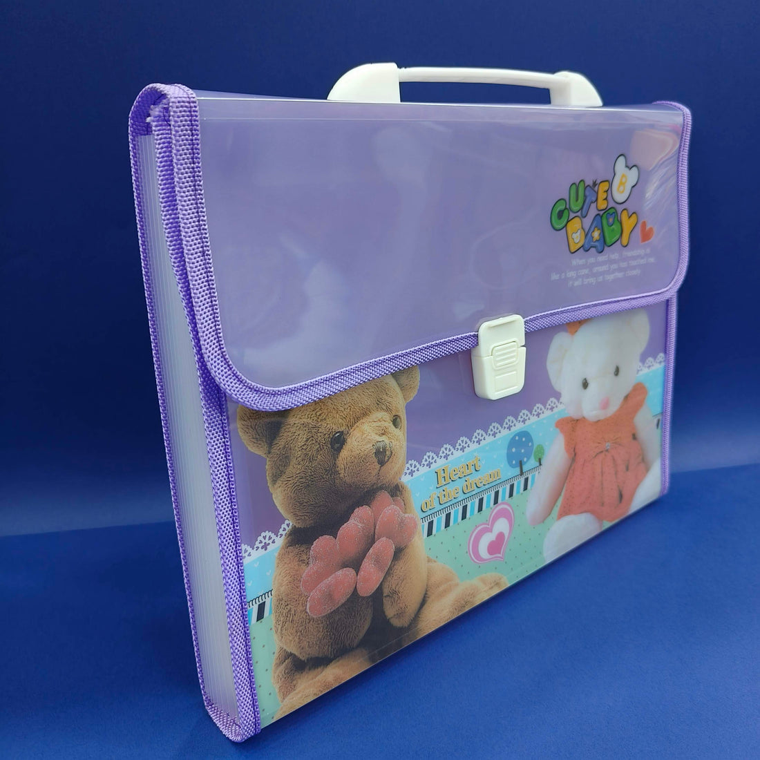 13 Slots File Folder for Kids | Paper Organizer | Documents Organizer | Document Bag | A4 Paper Folder | Brief Case Folder | Stylish File Folder - KtoY