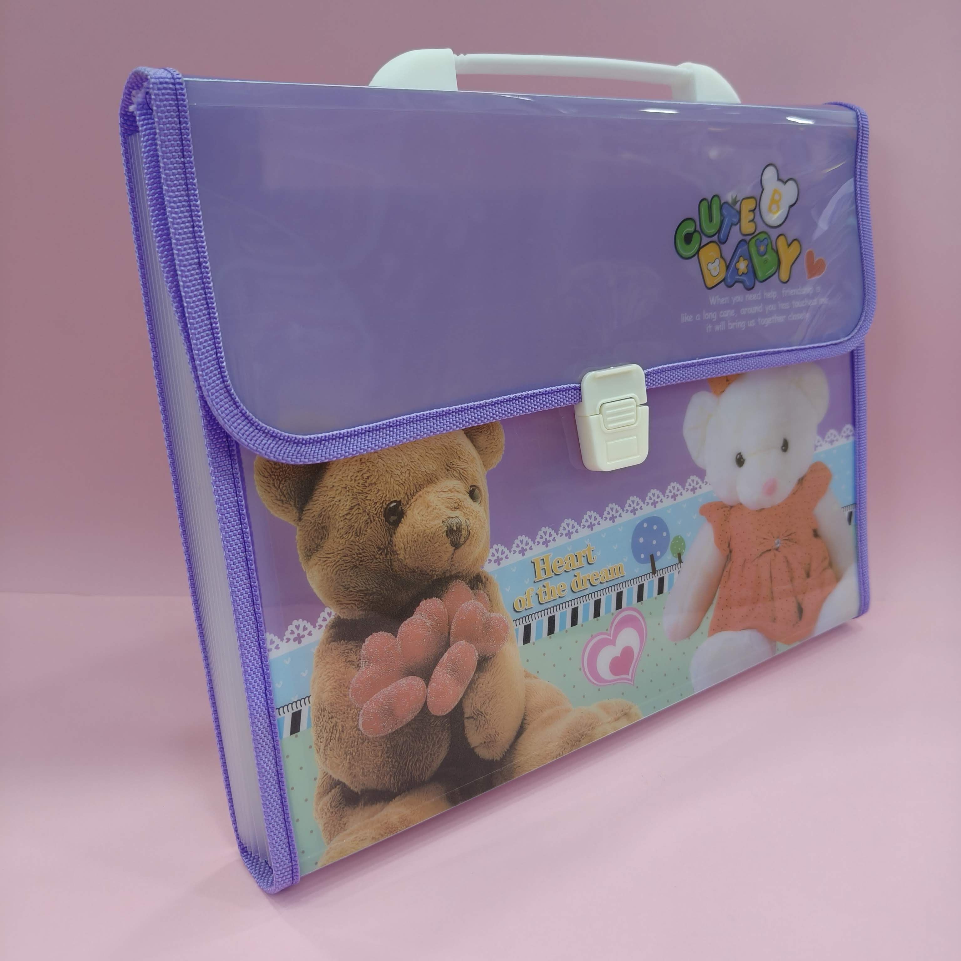 13 Slots File Folder for Kids | Paper Organizer | Documents Organizer | Document Bag | A4 Paper Folder | Brief Case Folder | Stylish File Folder - KtoY