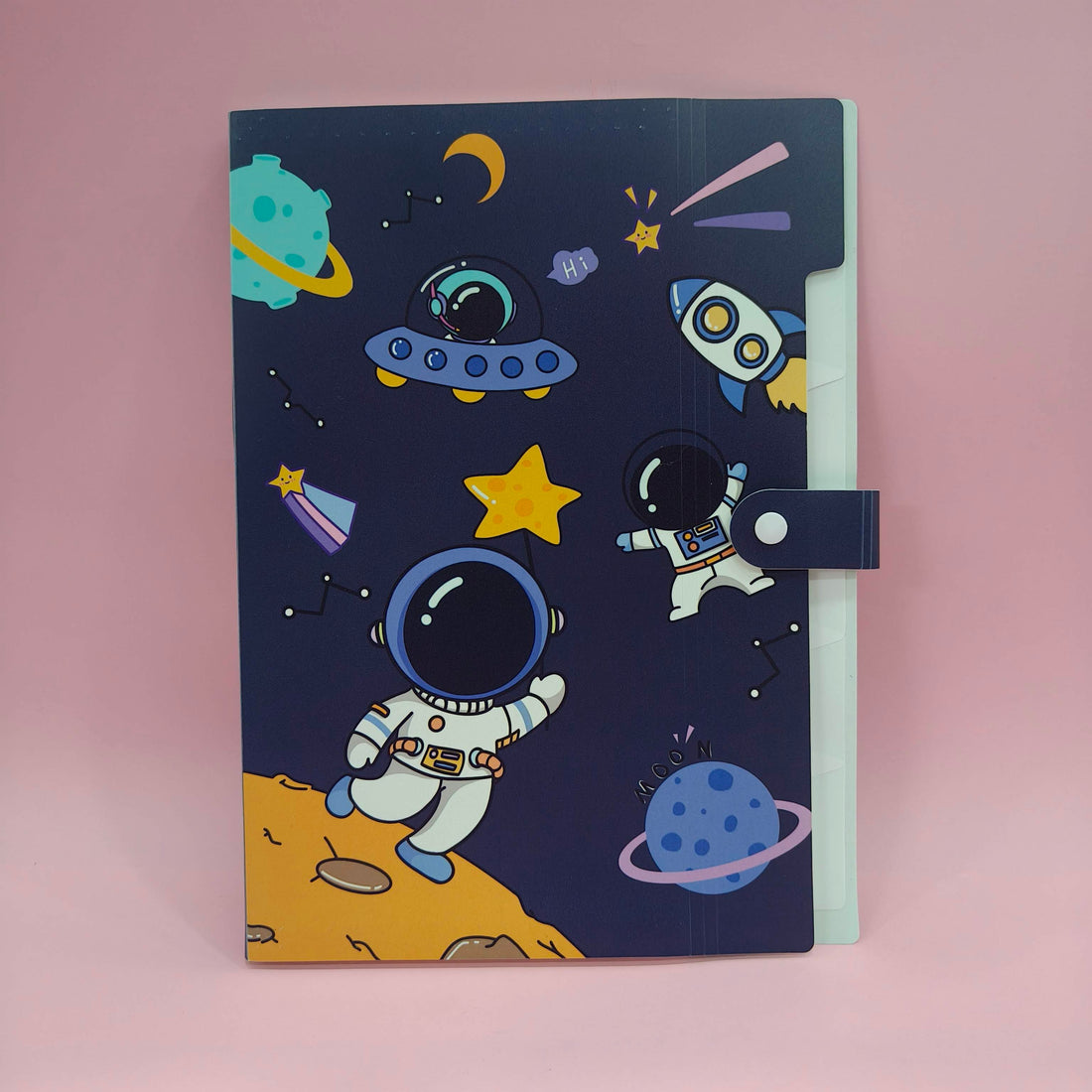 Plastic File Folder With Button Lock | Certificates Holder With 5 Pockets | Expandable Folders | Travel File Organizer Bag | Drawing Sheet Bags | Multicolor l Worksheet Folder - KtoY