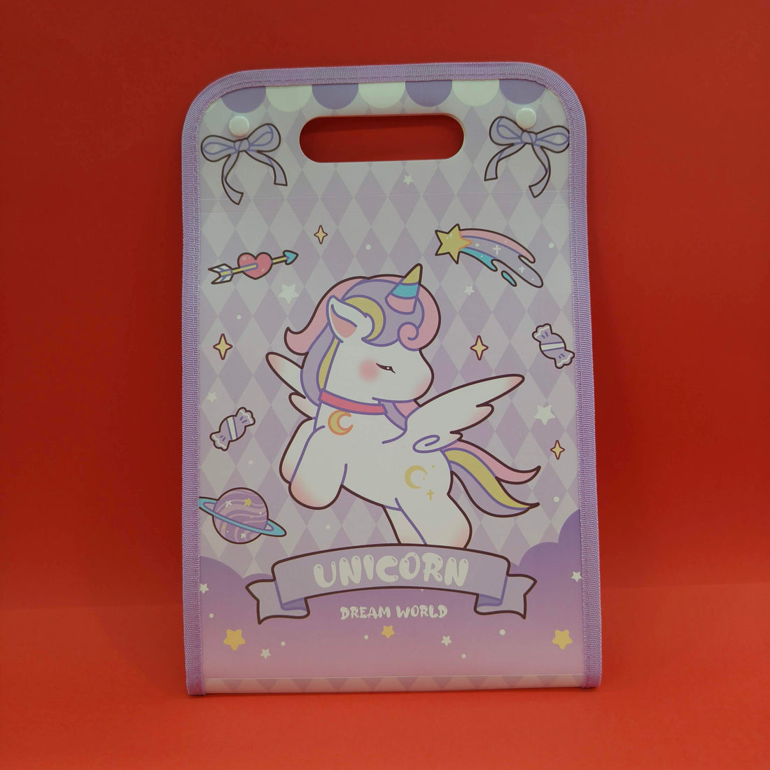 Expandable File Folder with Characters | 13 Pockets, Button Lock and Handle, A4 Size Expandable Folders for Documents | Worksheet Folder | - KtoY