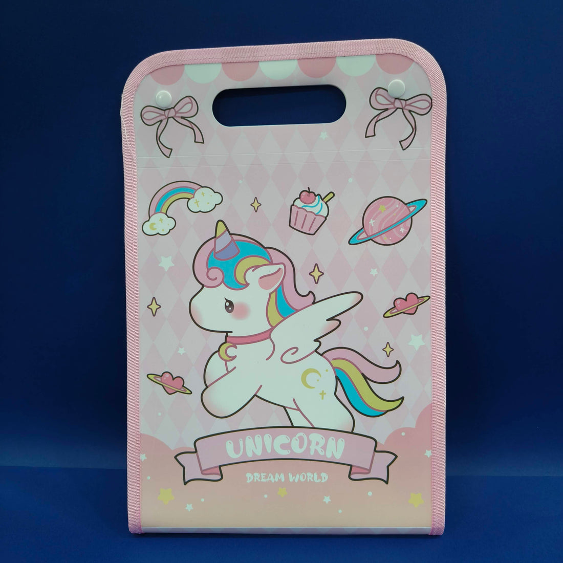 Expandable File Folder with Characters | 13 Pockets, Button Lock and Handle, A4 Size Expandable Folders for Documents | Worksheet Folder | - KtoY