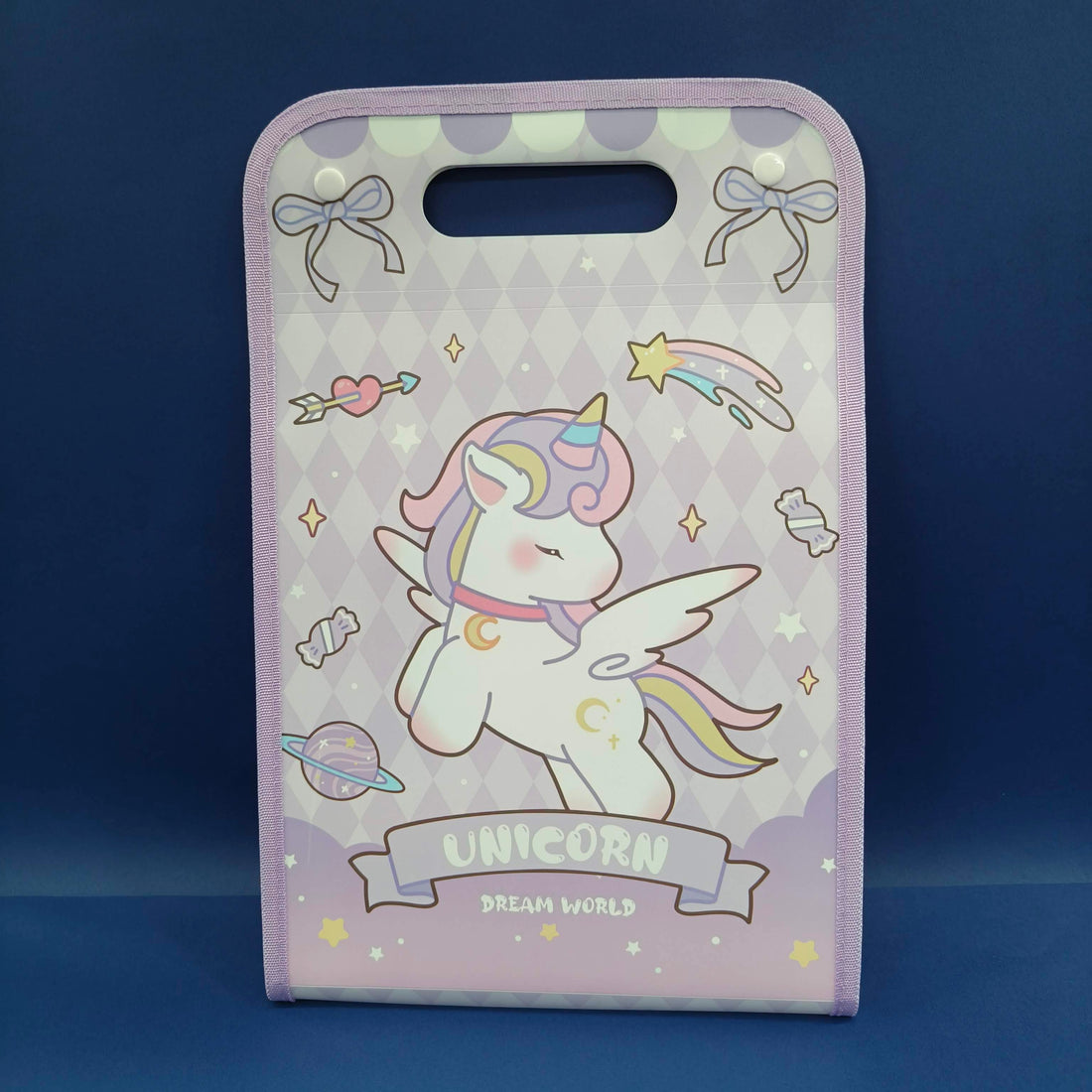 Expandable File Folder with Characters | 13 Pockets, Button Lock and Handle, A4 Size Expandable Folders for Documents | Worksheet Folder | - KtoY