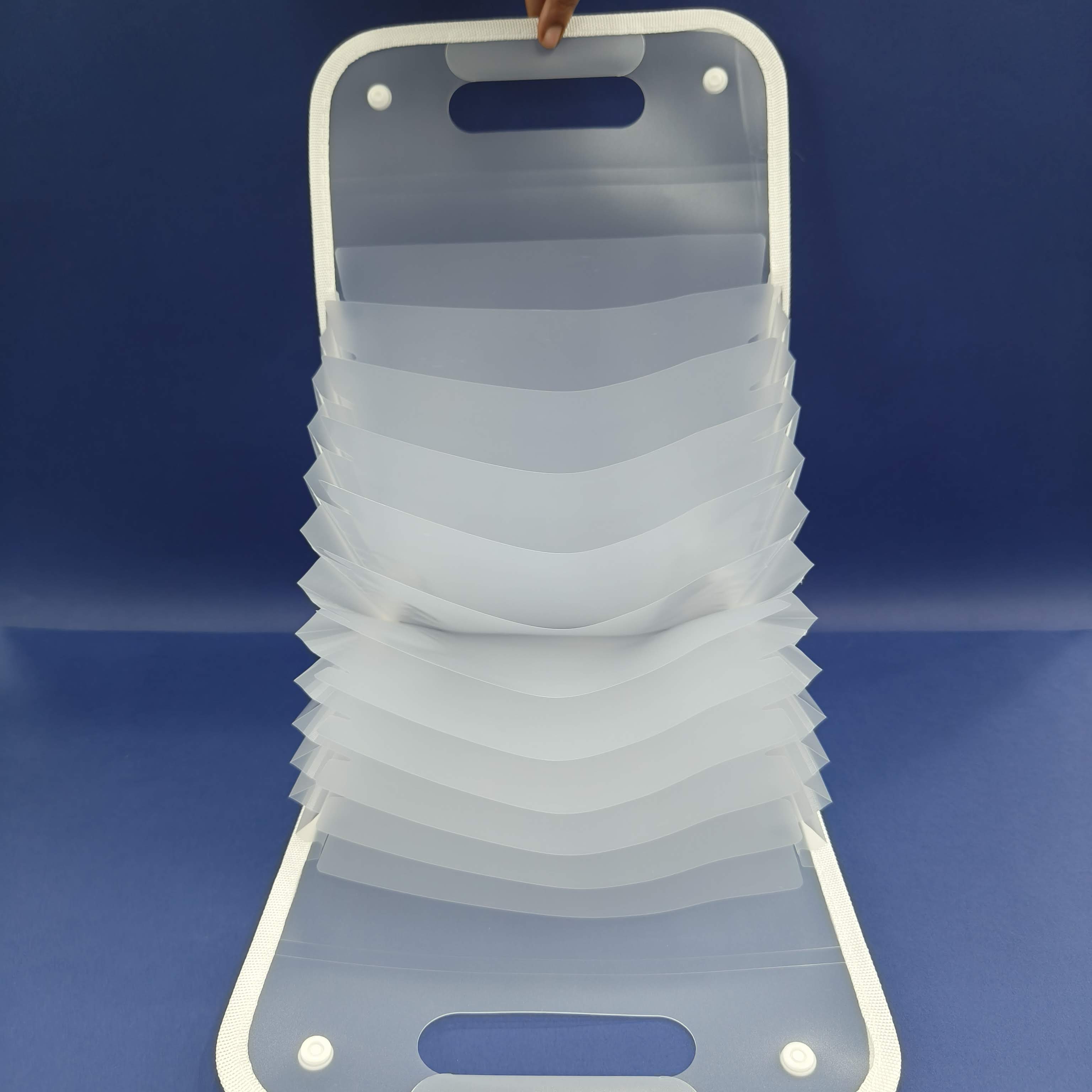 Expandable File Folder with 13 Pockets, Button Lock and Handle, A4 Size Expandable Folders for Documents | Worksheet Folder | - KtoY