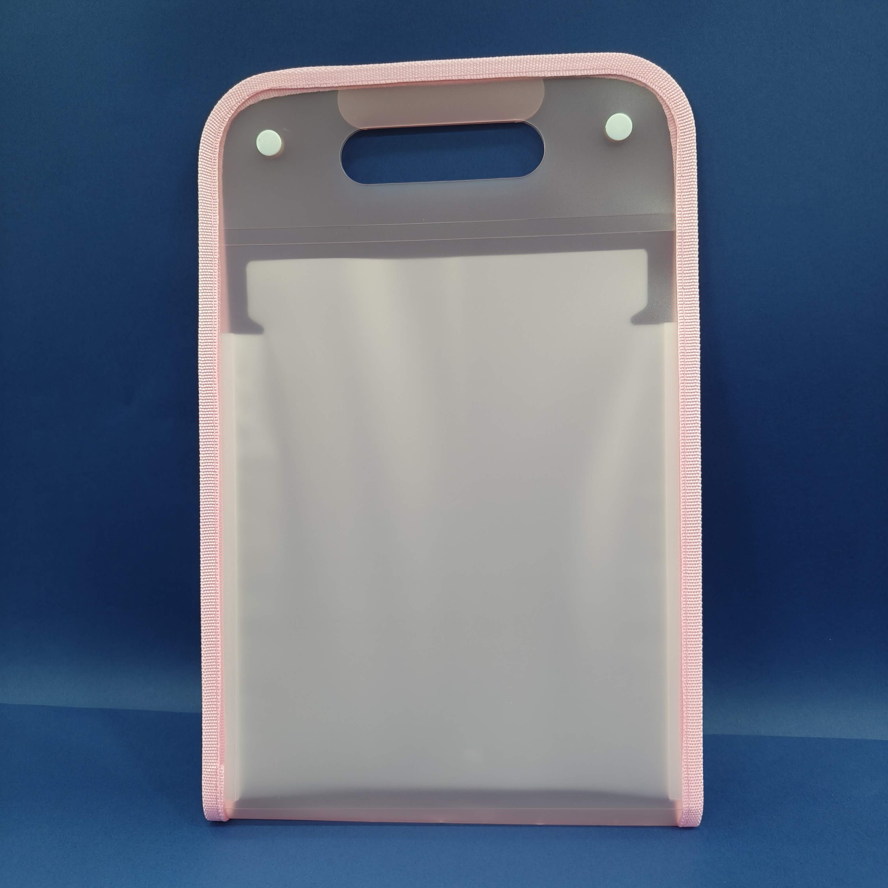 Expandable File Folder with 13 Pockets, Button Lock and Handle, A4 Size Expandable Folders for Documents | Worksheet Folder | - KtoY